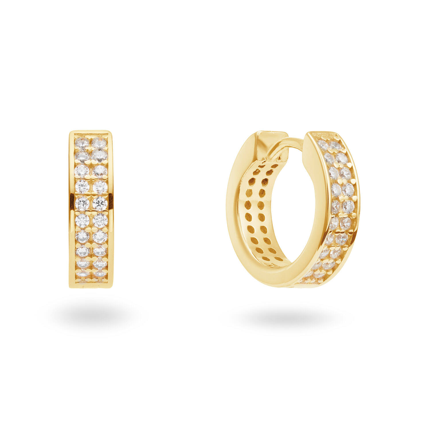  Earrings with folding clasp - Premium Hoops