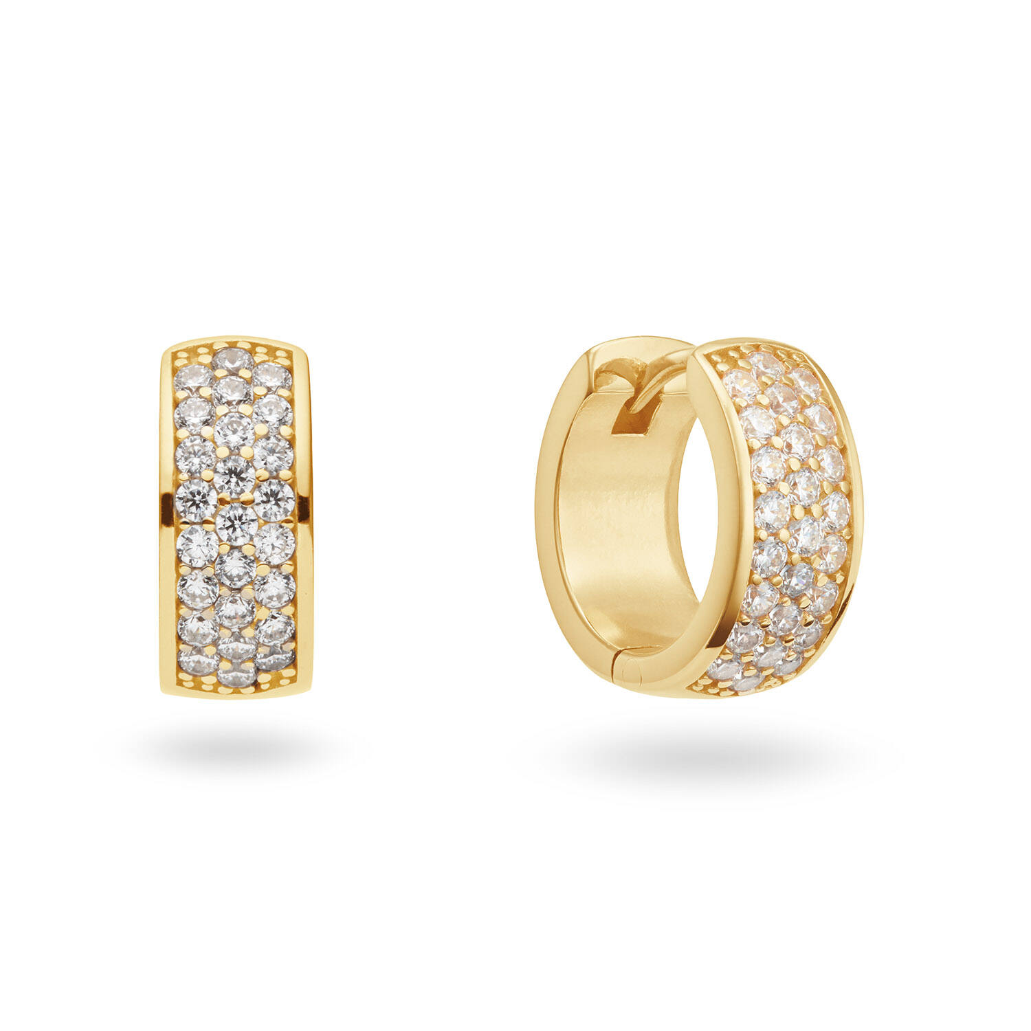  Earrings with folding clasp - Premium Hoops