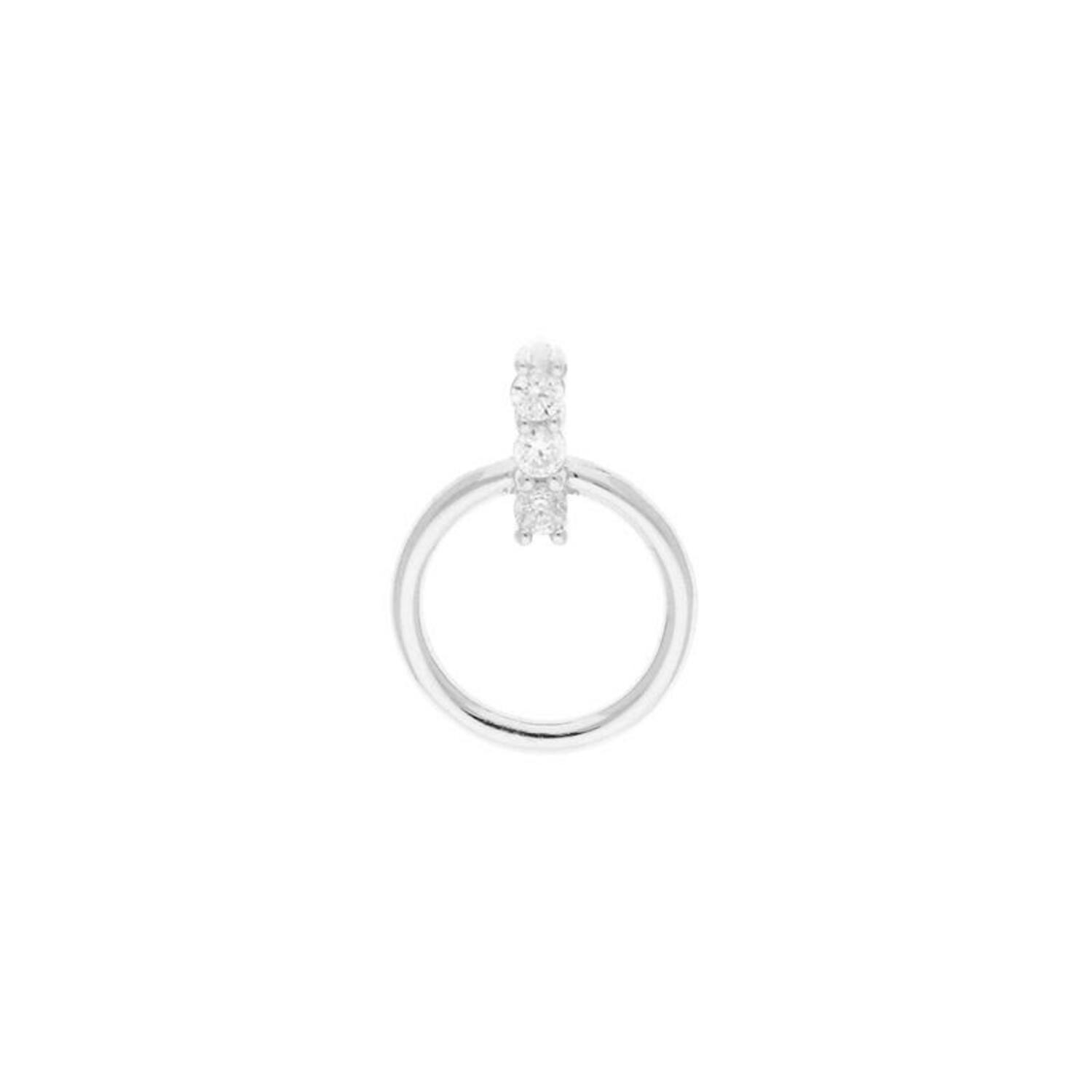  Pendants with stone - Circle - 12mm