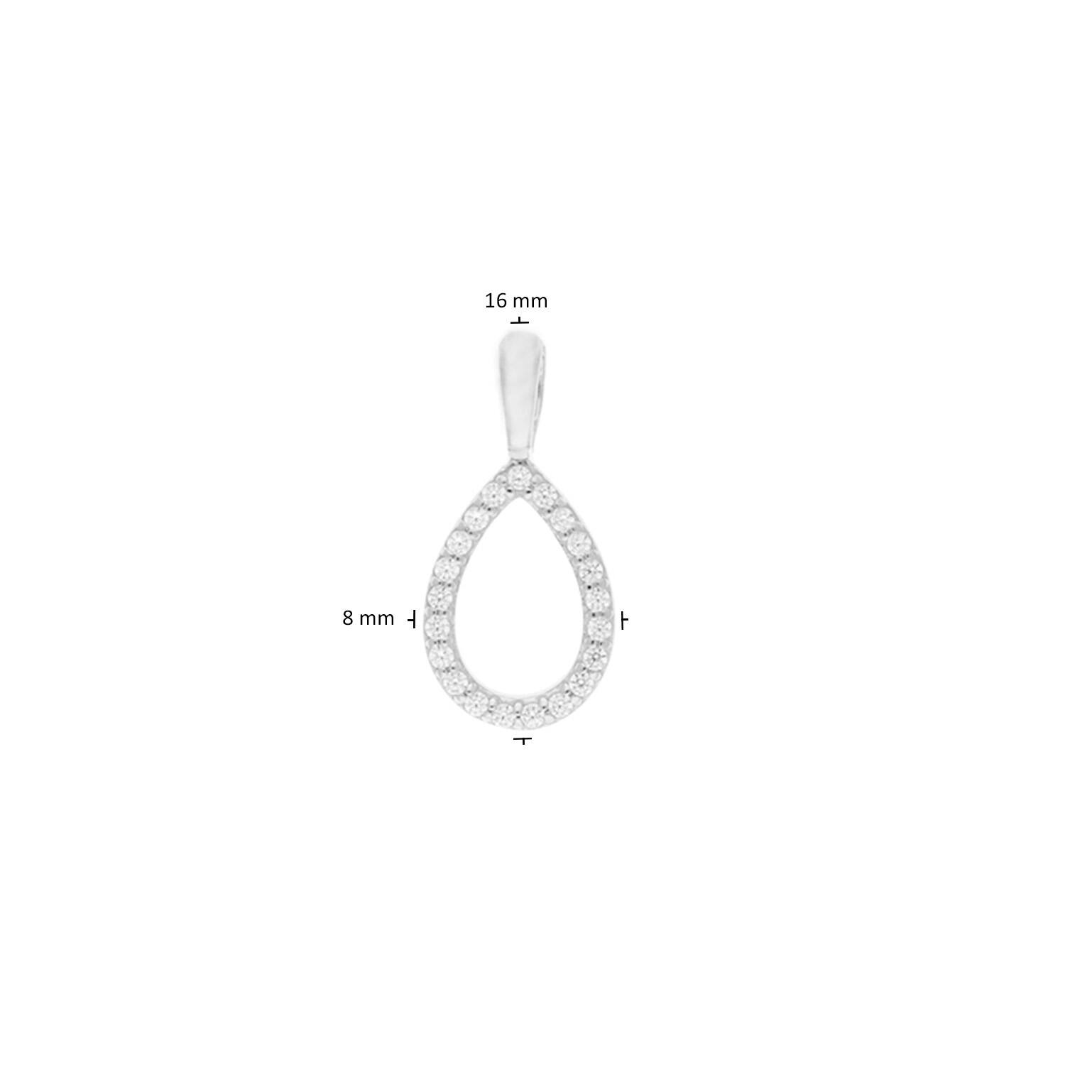  Pendentifs avec pierre - Goutte - 8mm