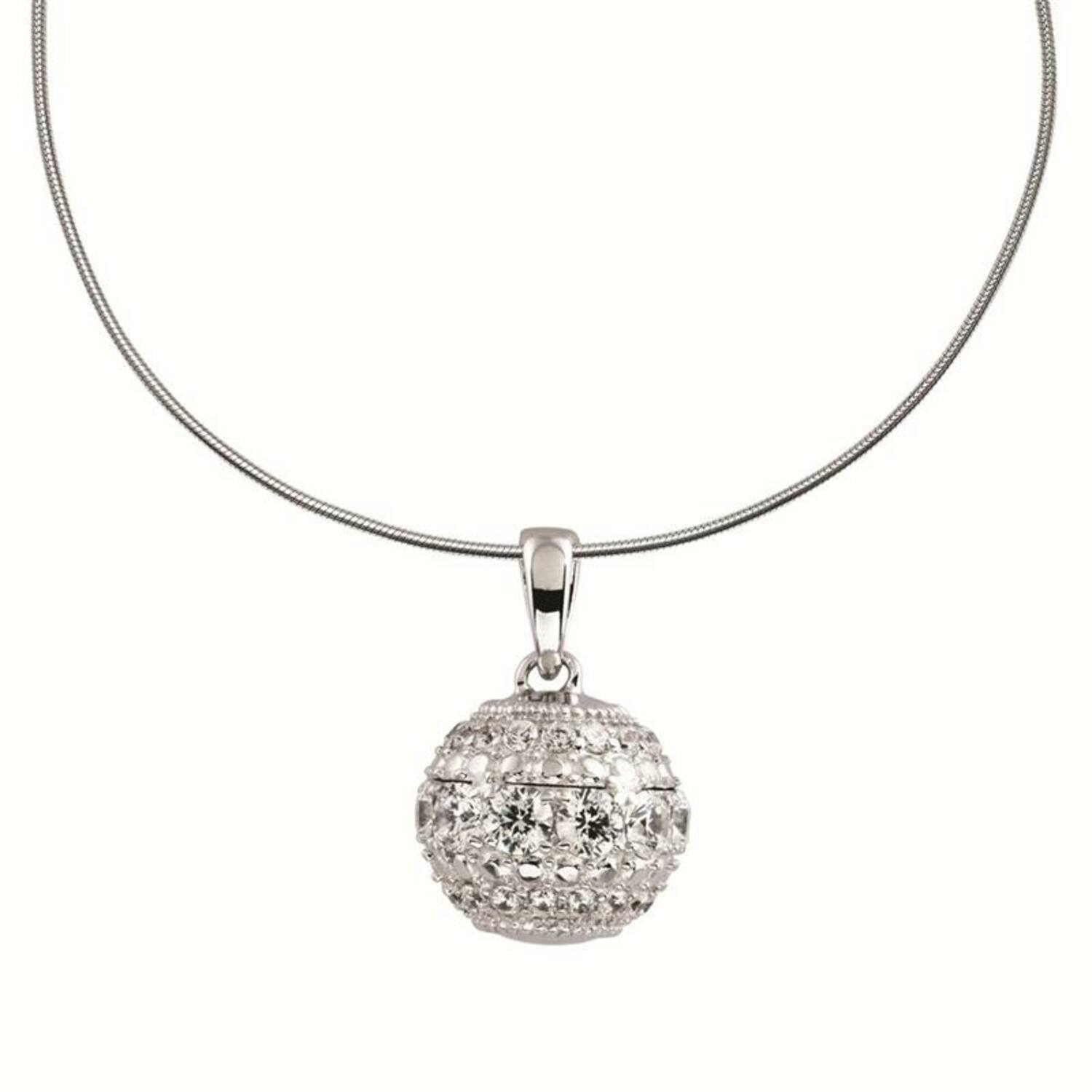  Necklaces with pendant - Silver - Zirconia