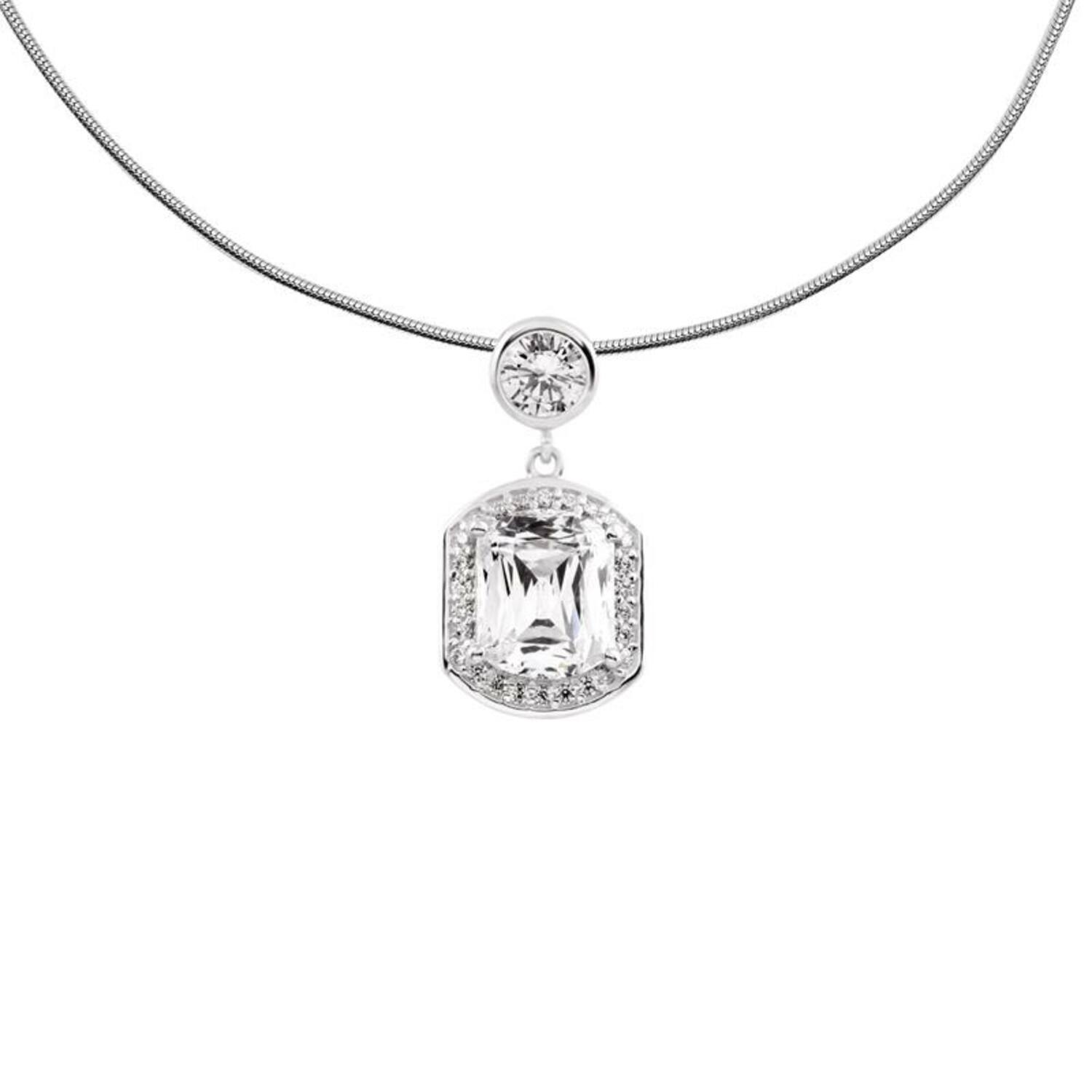  Colliers à pendentif - Argent - Zircone