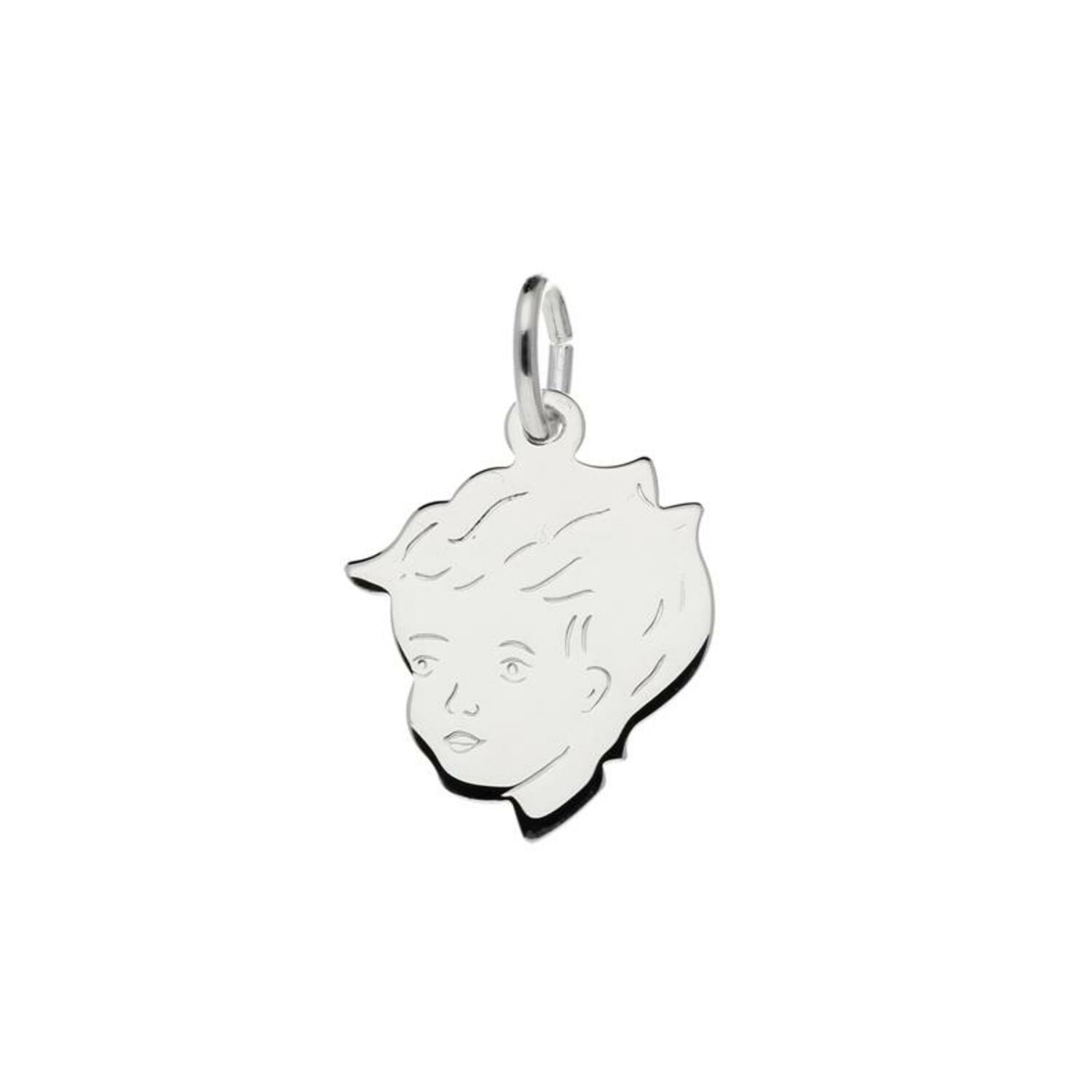  Pendentifs têtes d'enfants - 14mm