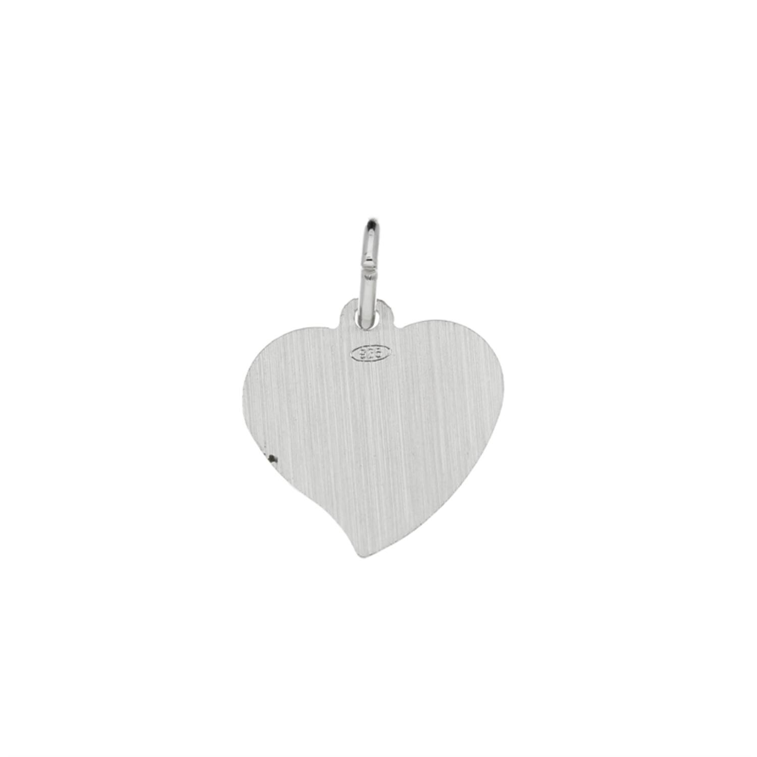  Engraved plates - Heart - 15mm