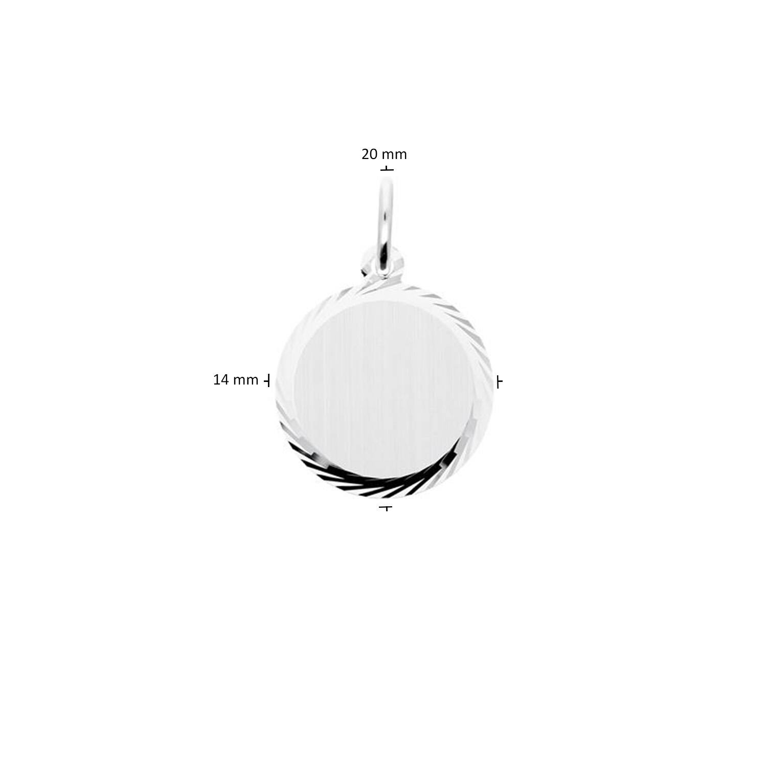  Gravurplatten - Rund - 14mm