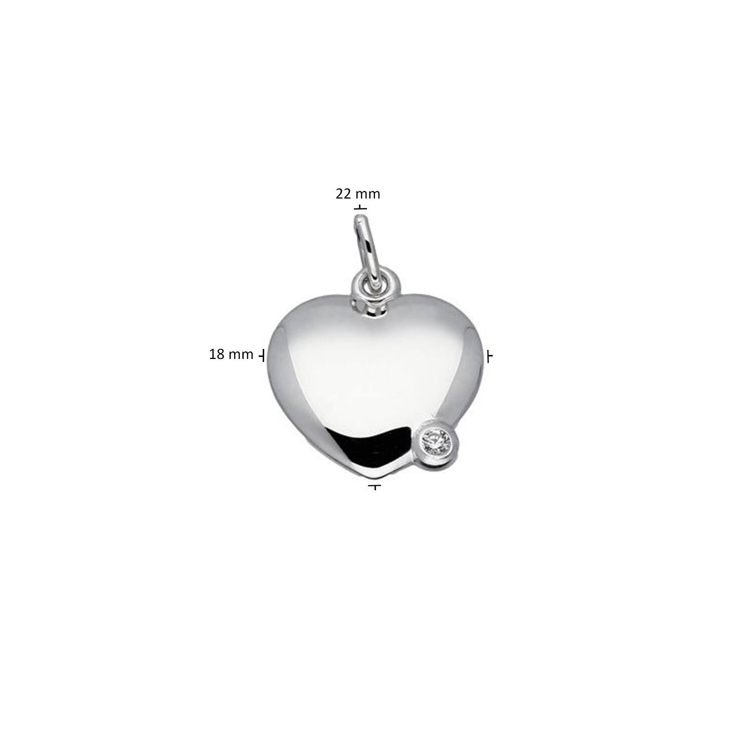  Engraved plates - Heart - 16mm