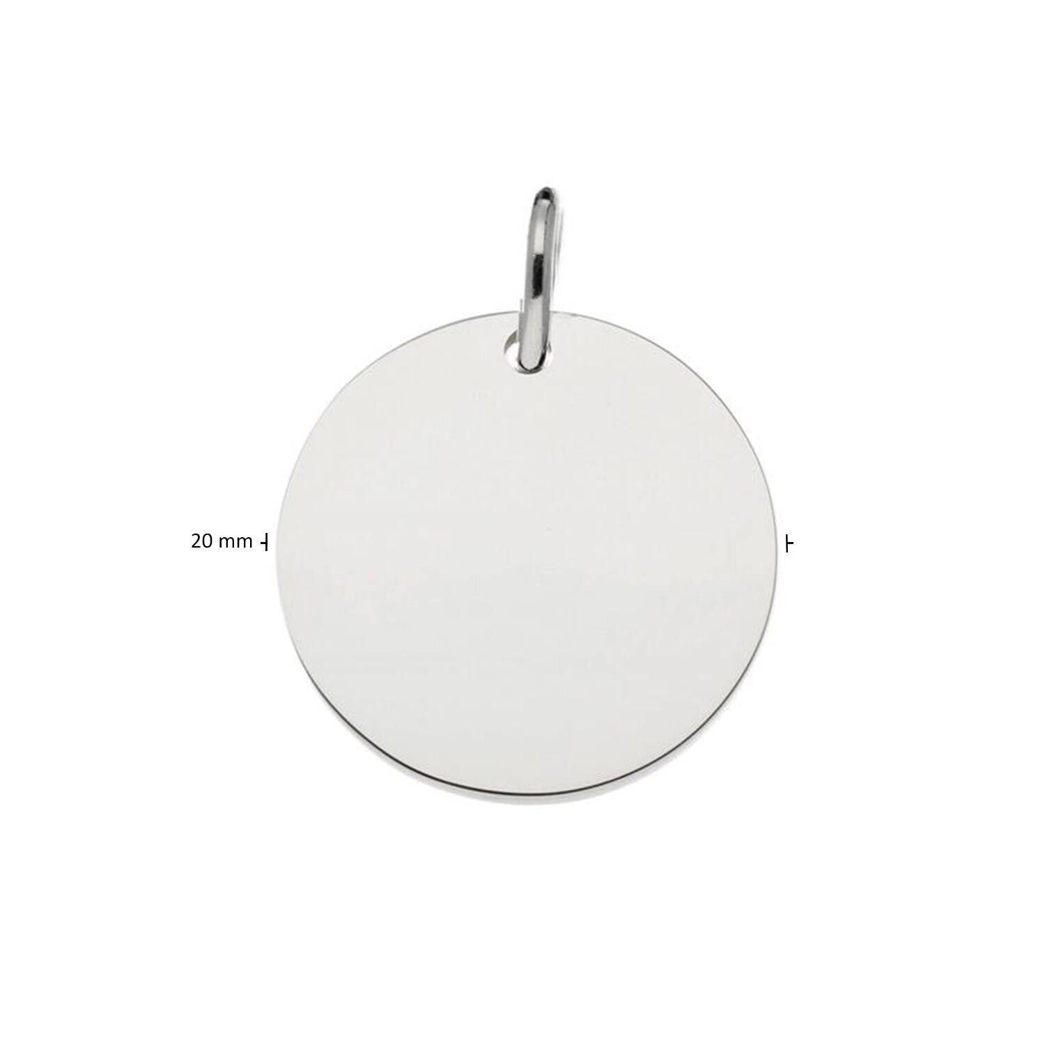 Gravurplatten - Rund - 20mm