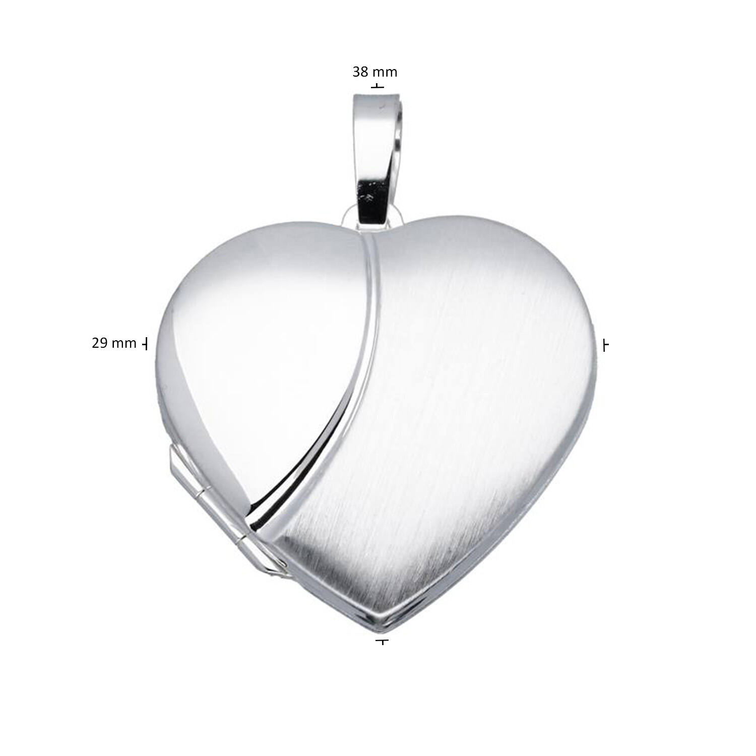  Medallions - Heart - 30mm