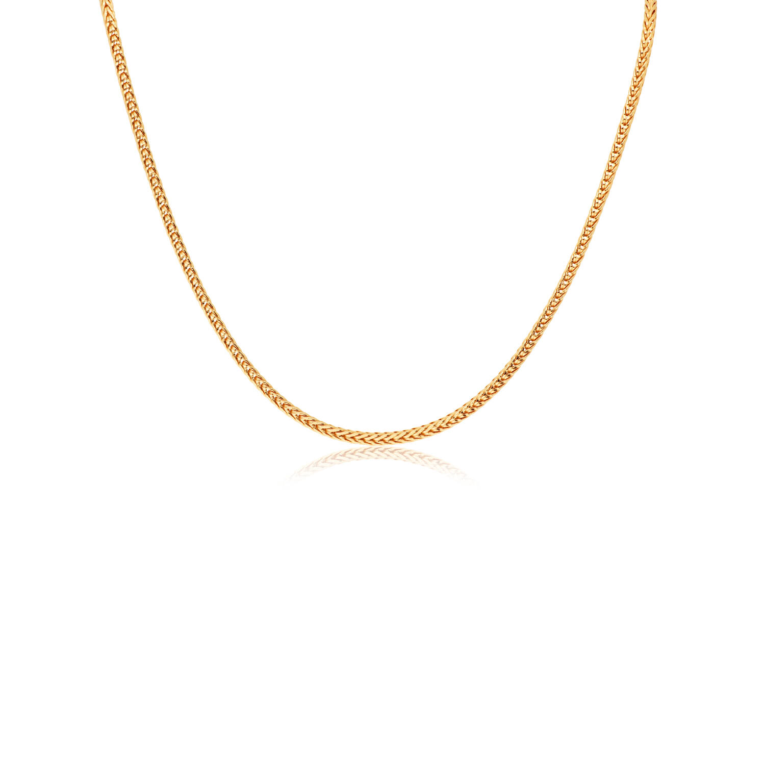  - Palmier, queue de renard - 1.3mm - 45cm - 14k Or - 3gr