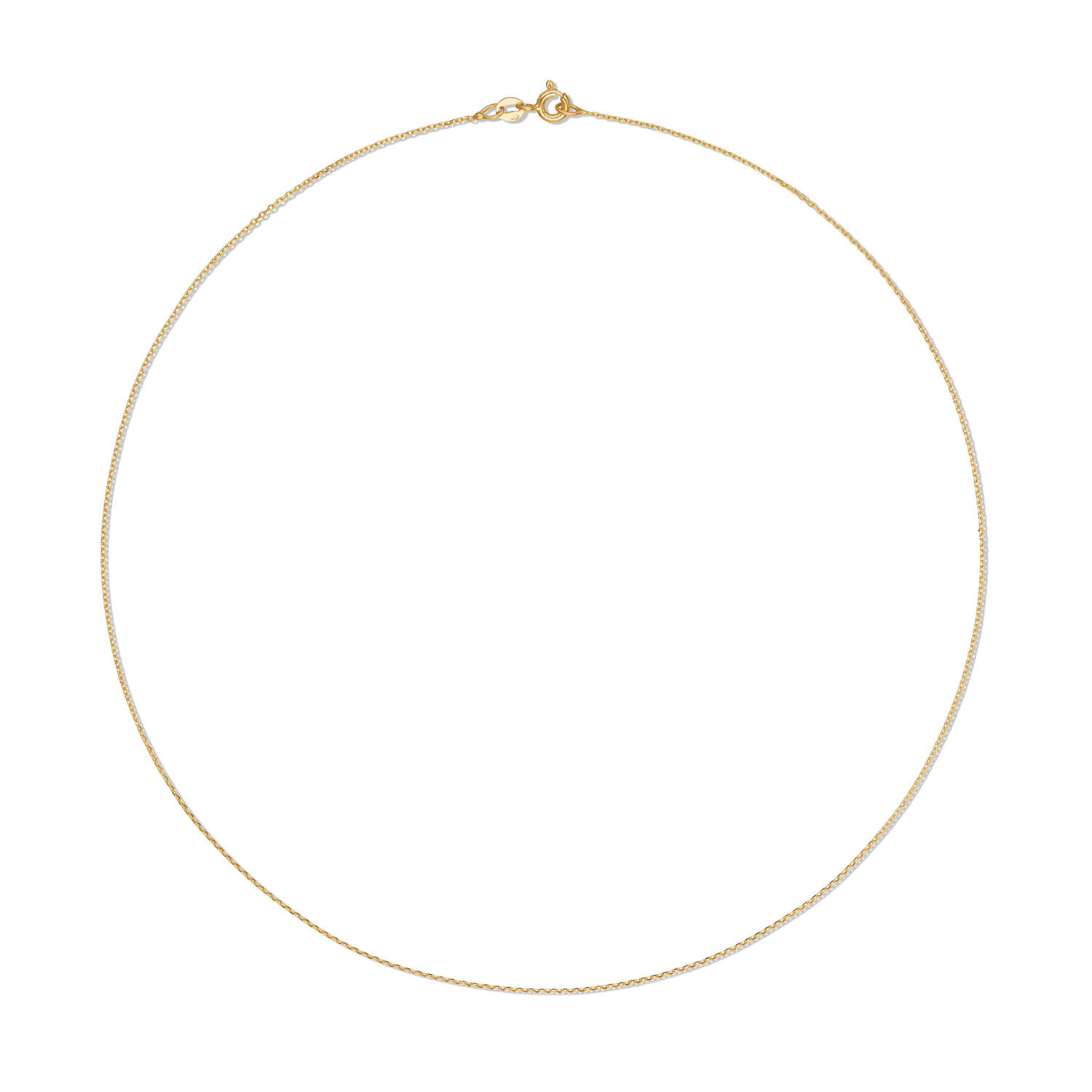  Colliers en longueur - Ancre - 0.75mm - 42cm - 14k Or