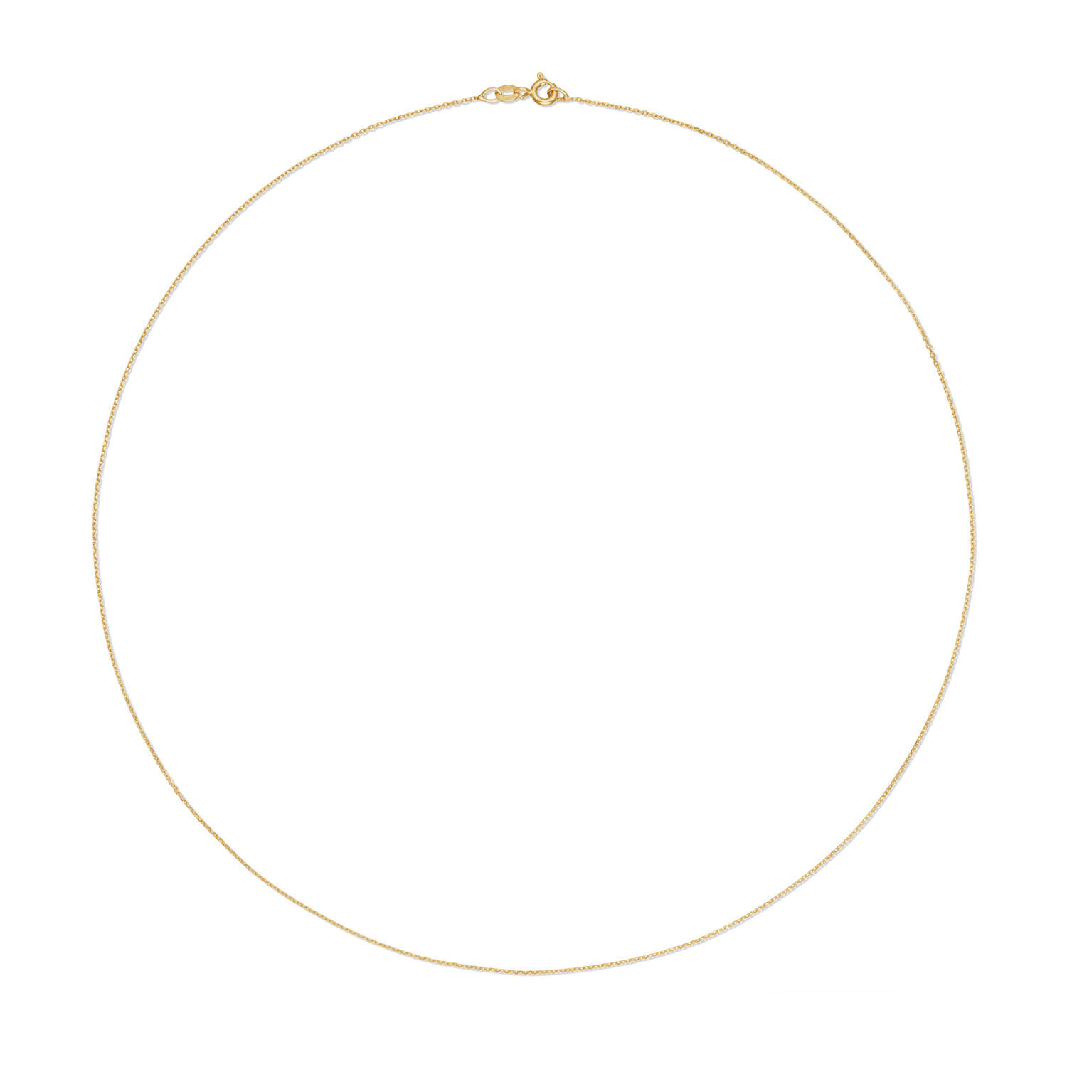  Länge Ketten - Anker - 0.75mm - 50cm - 14k Gold