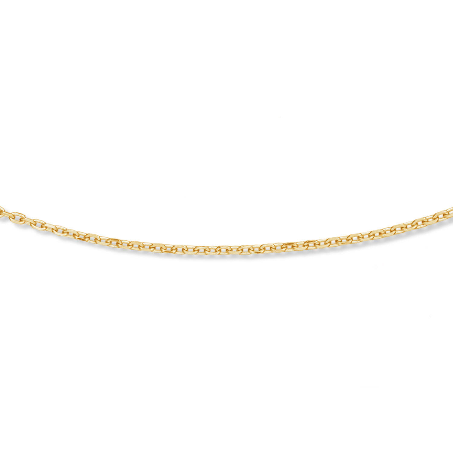  Länge Ketten - Anker - 1.1mm - 42cm - 14k Gold