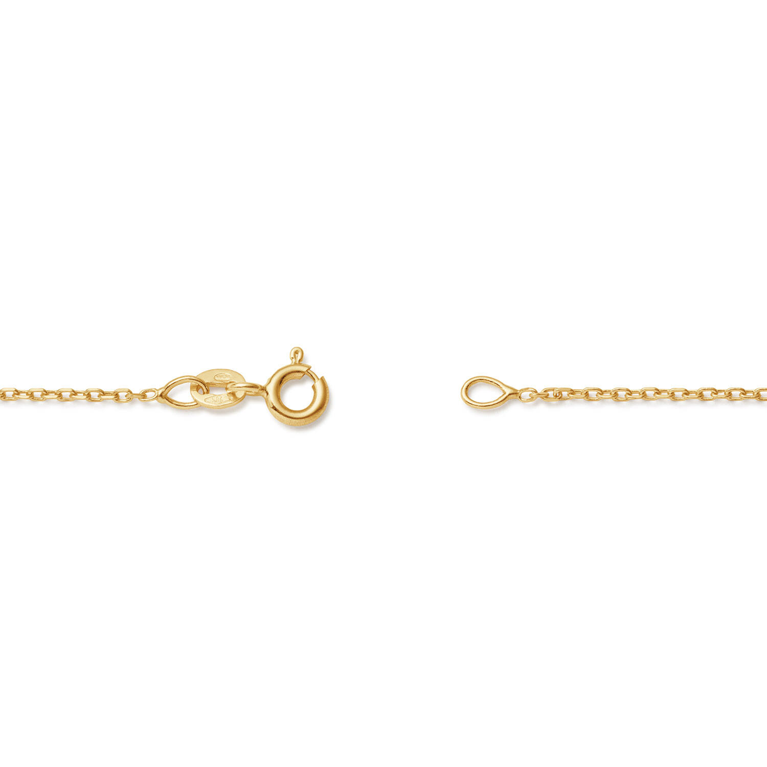  Colliers en longueur - Ancre - 1.1mm - 45cm - 14k Or