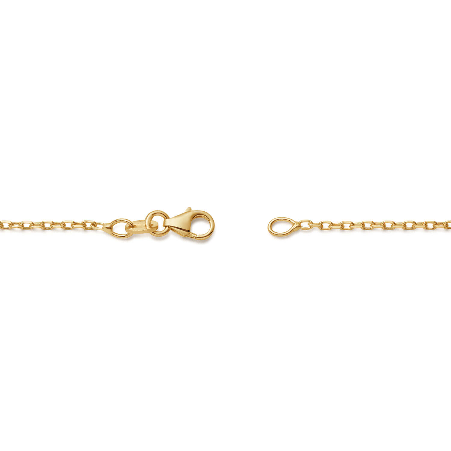  Colliers en longueur - Ancre - 1.35mm - 45cm - 14k Or