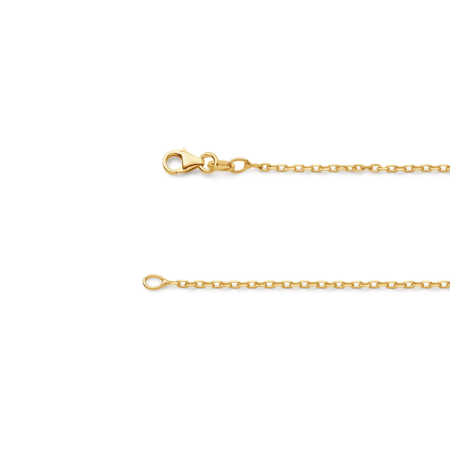  Lengte collier - Anker - 1.35mm - 50cm - 14k Goud