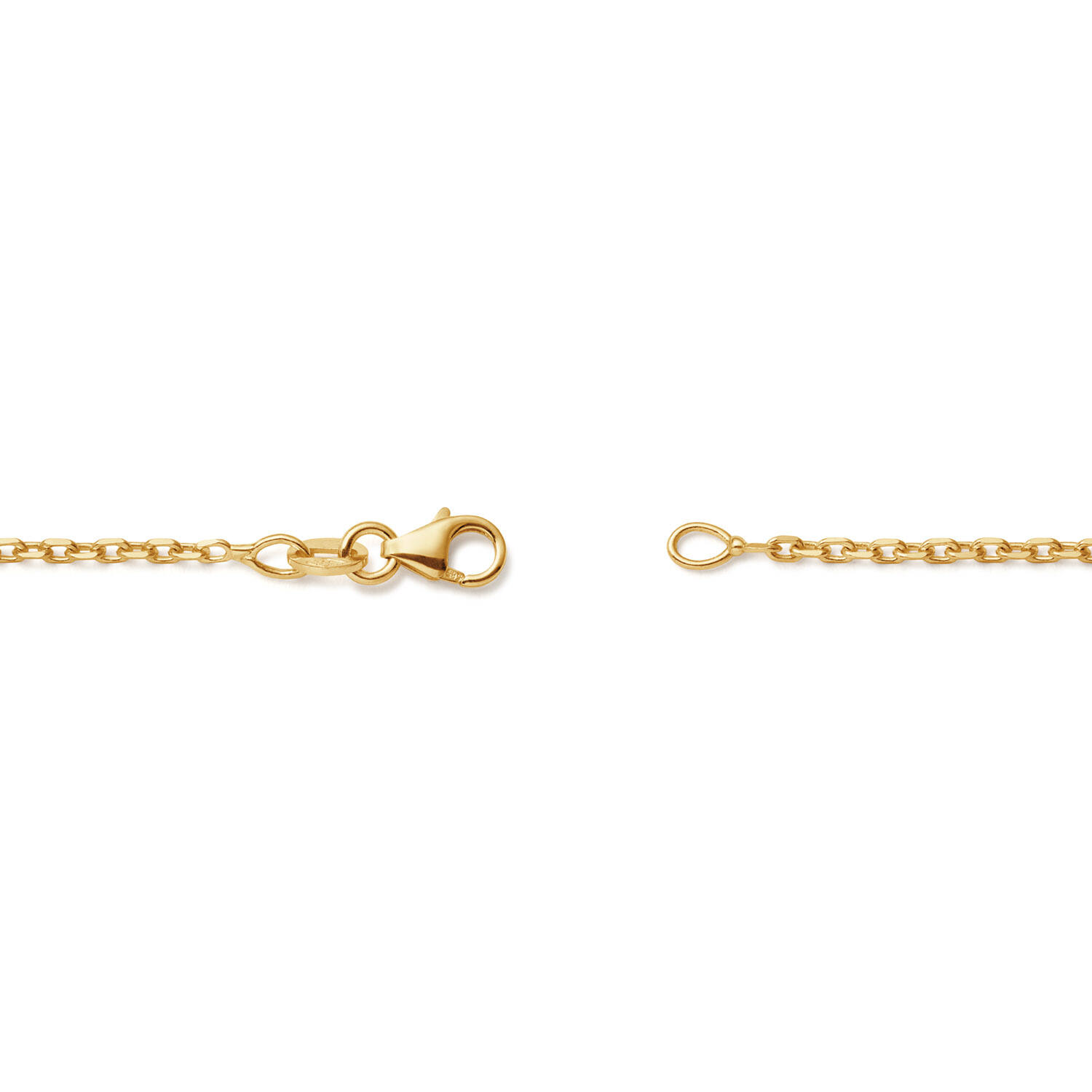  Länge Ketten - Anker - 1.6mm - 42cm - 14k Gold
