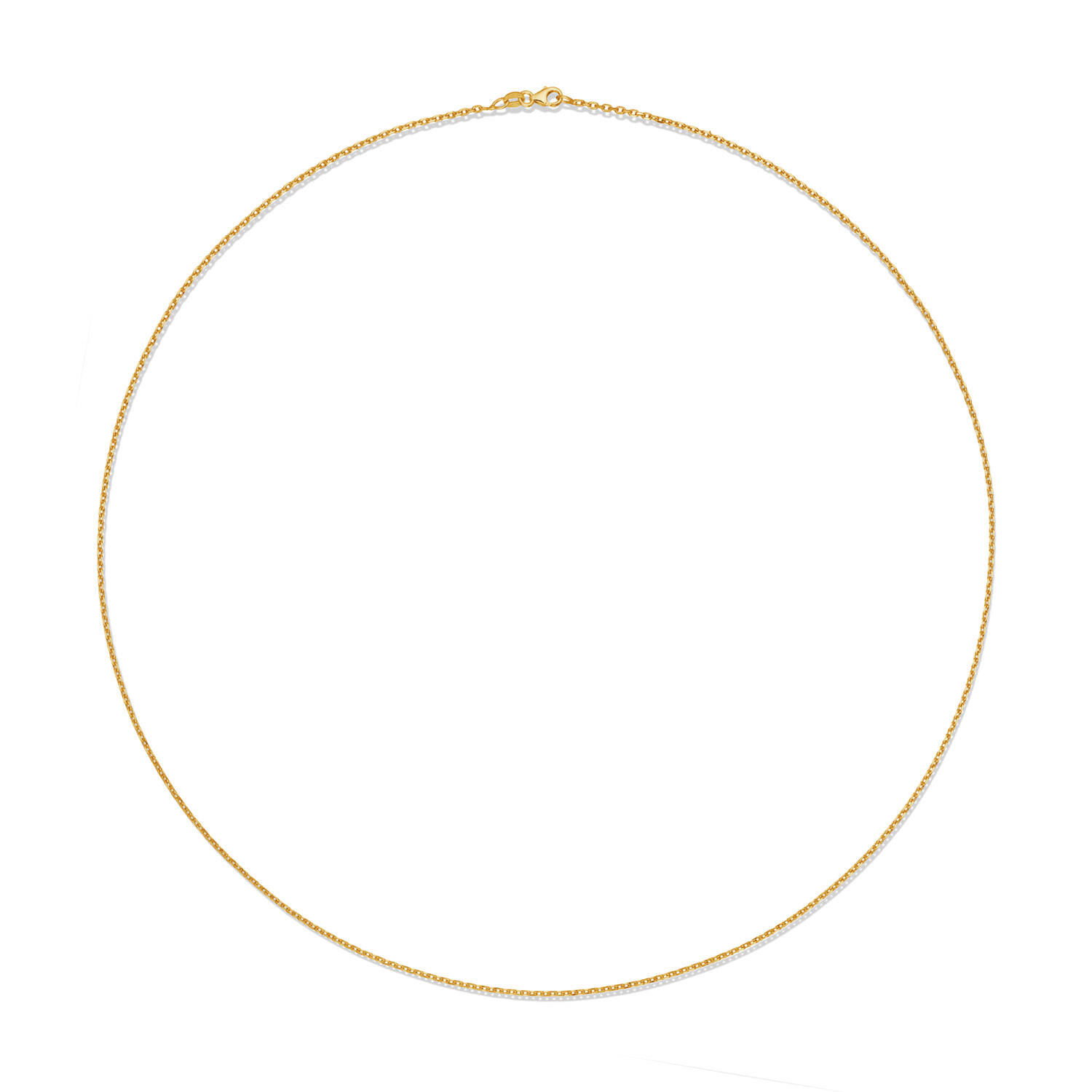  Long necklaces - Anchor - 1.6mm - 60cm - 14k Gold