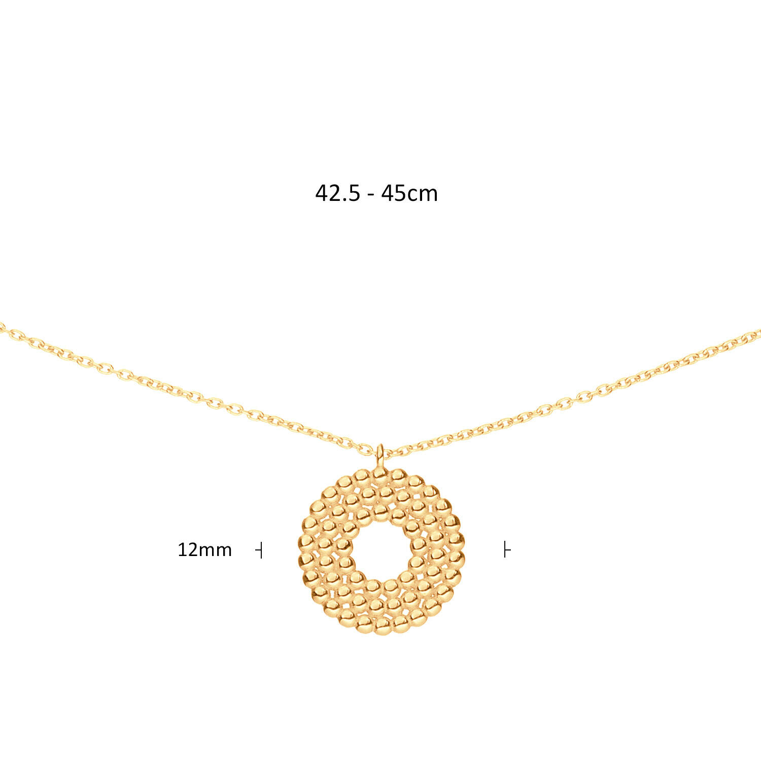  Collier - Anker - 14k Goud - 45cm