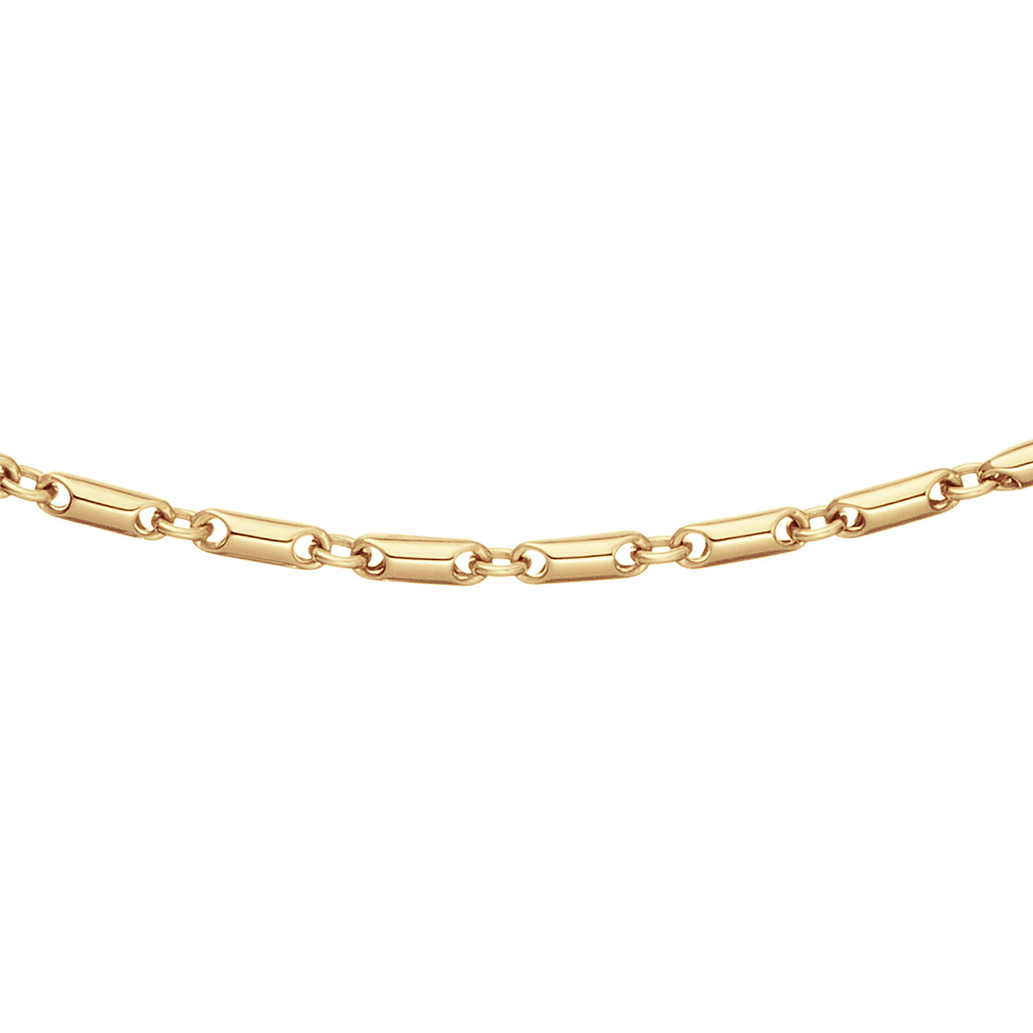  Collier - Fantasieschakel - 14k Goud - 45cm