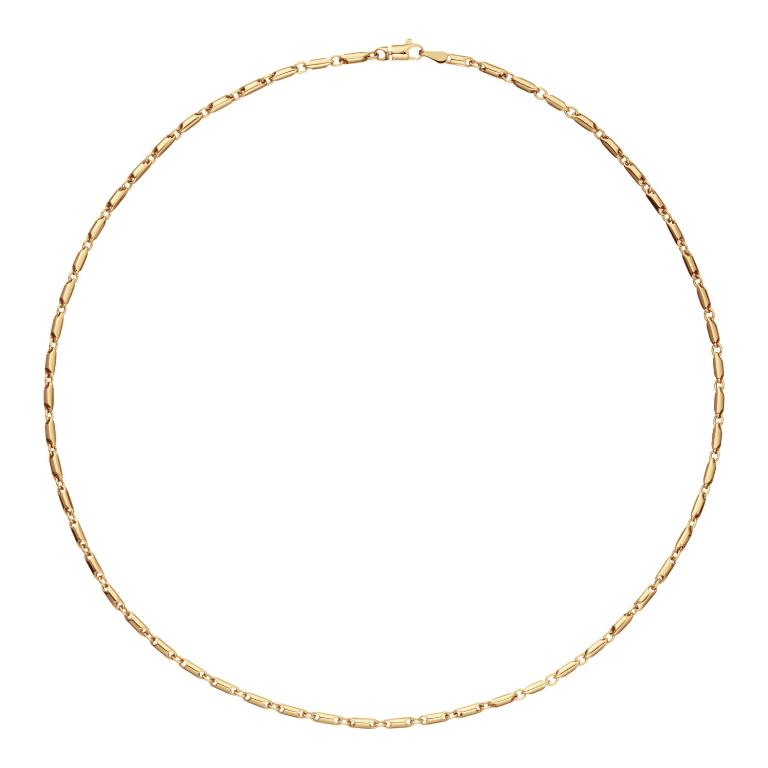  Collier - Fantasieschakel - 14k Goud - 45cm