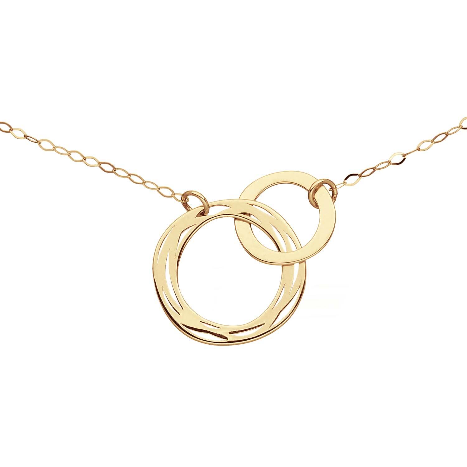  Collier - Cercle - Ancre - 14k Or - 45cm