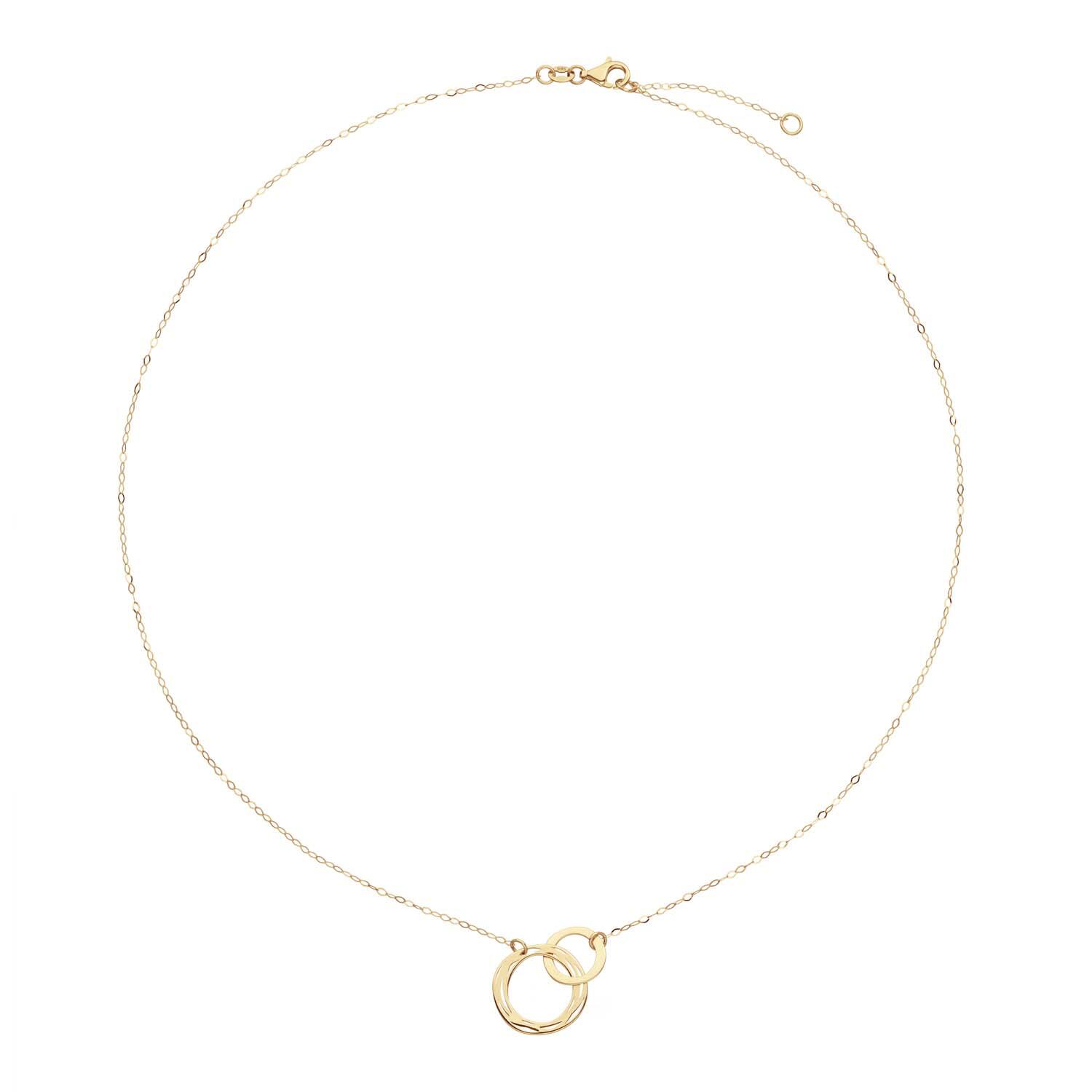  Collier - Cercle - Ancre - 14k Or - 45cm
