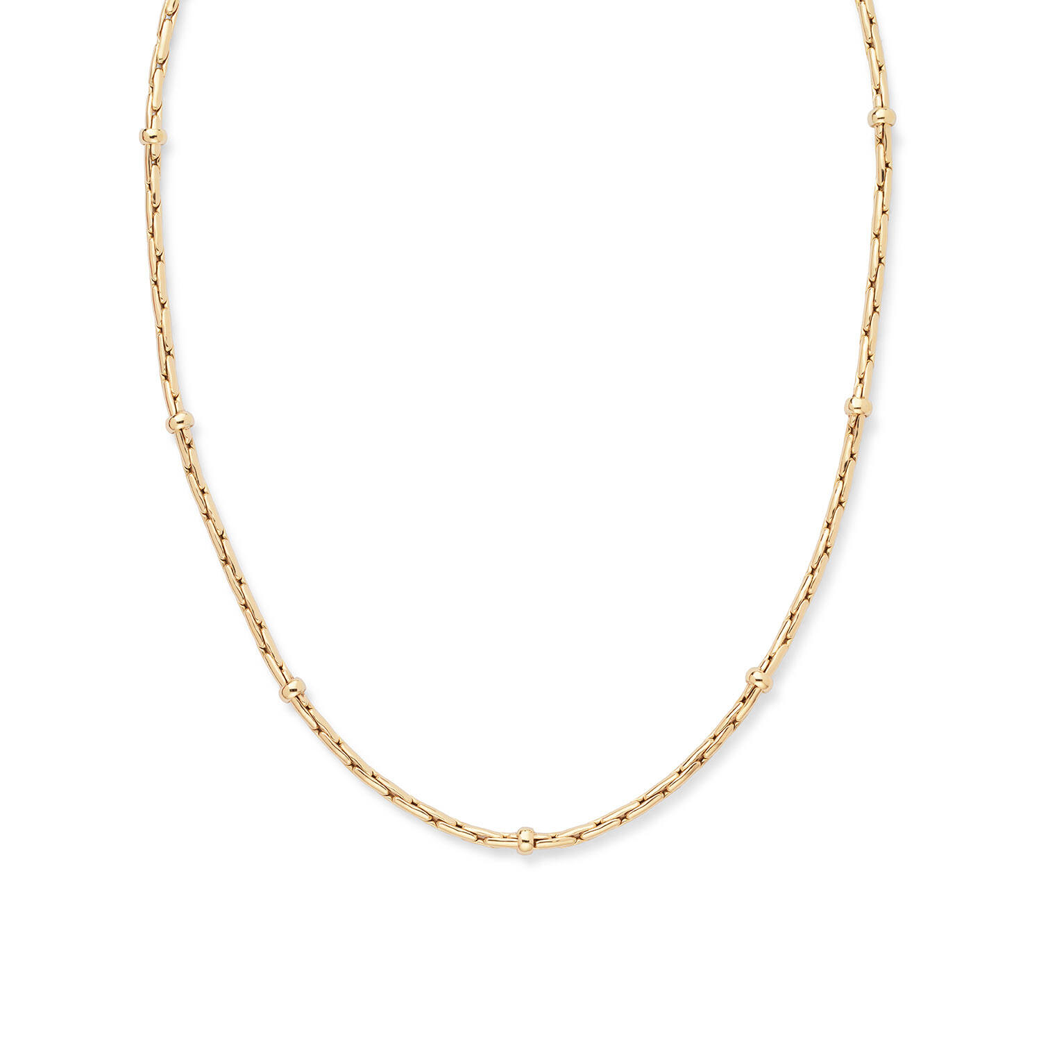  Schakelcollier - Fantasieschakel - 14k Goud - 50cm Elegant Strength - 