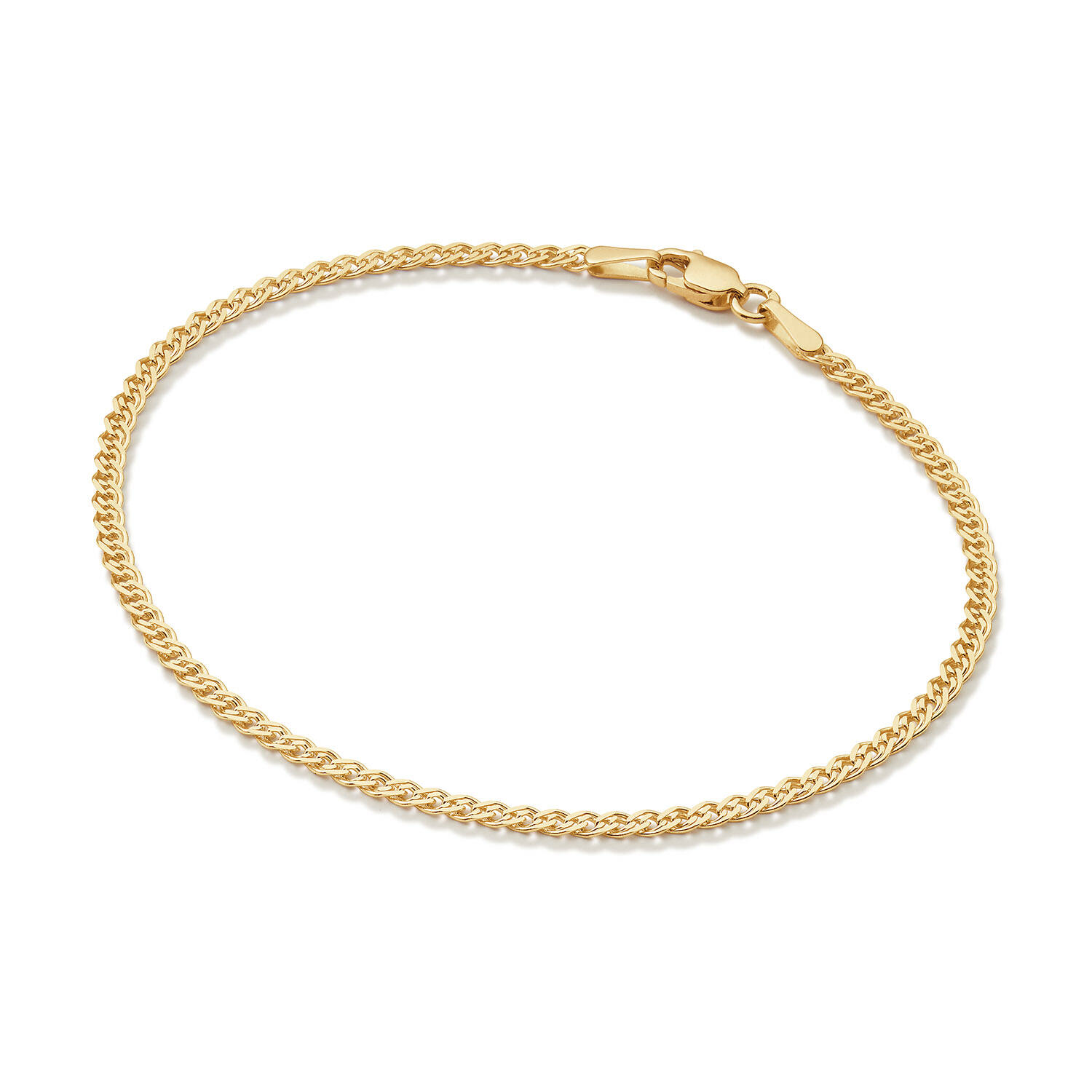  Gliederarmbänder - Fantasieglied - Oval - 2mm - 19cm