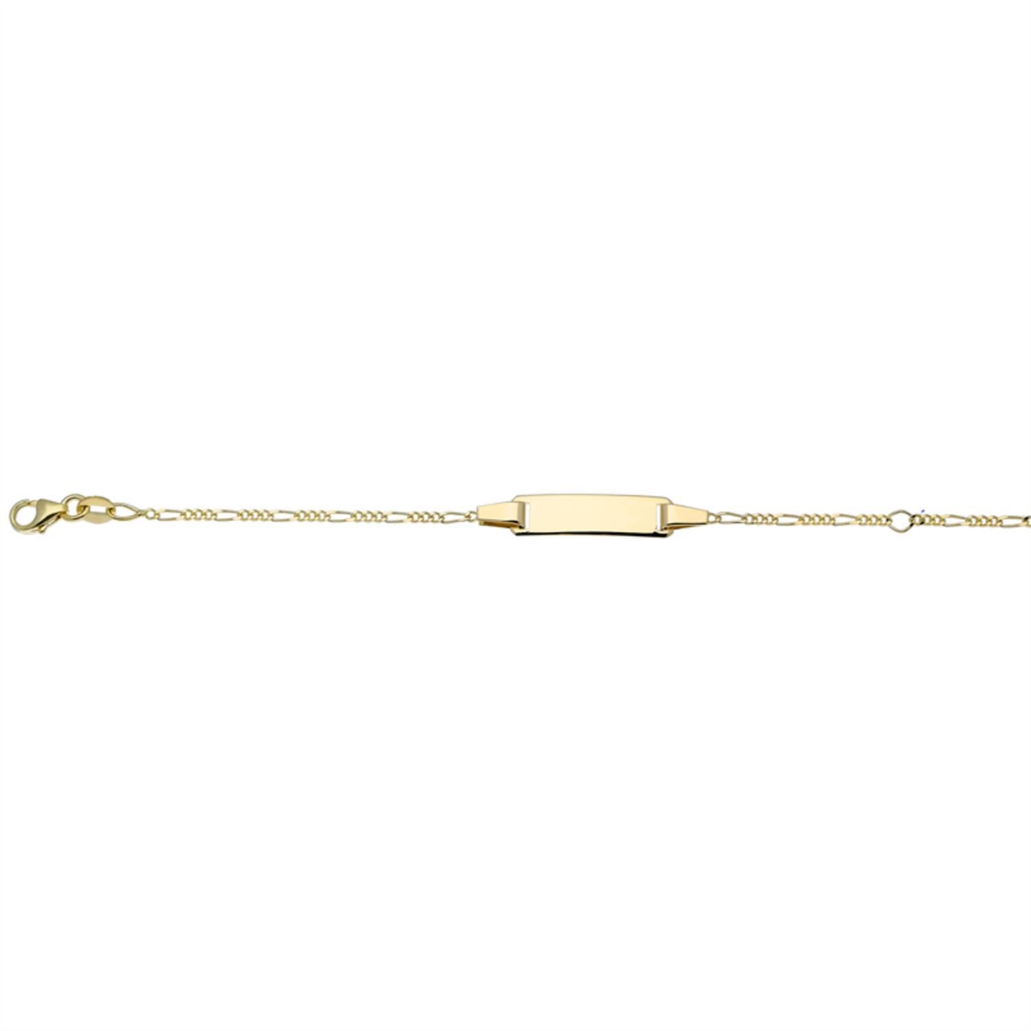  Plaatarmband - Figaro - Baby - 1mm - 12cm