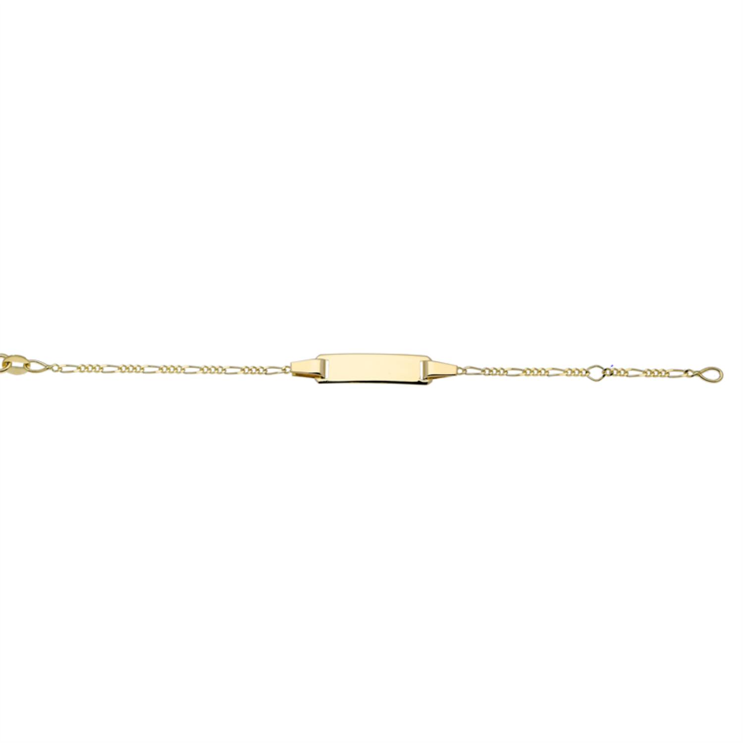  Plaatarmband - Figaro - Baby - 1mm - 12cm