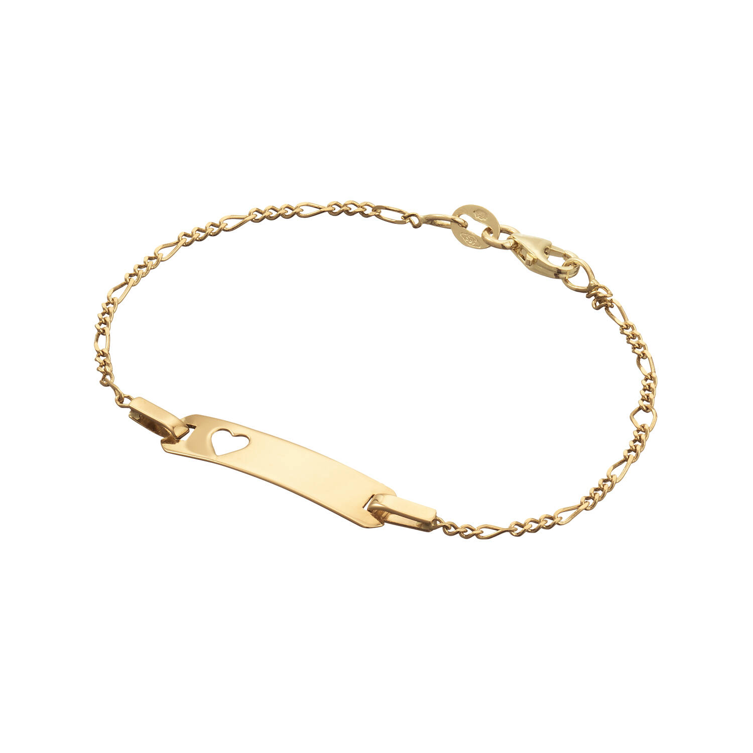  Plaatarmband - Figaro - Baby - 1mm - 14cm
