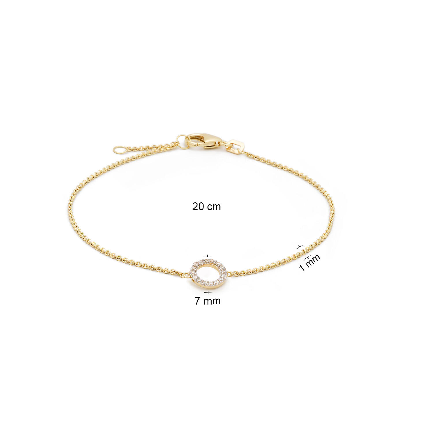  Link bracelets - Anchor - 20cm