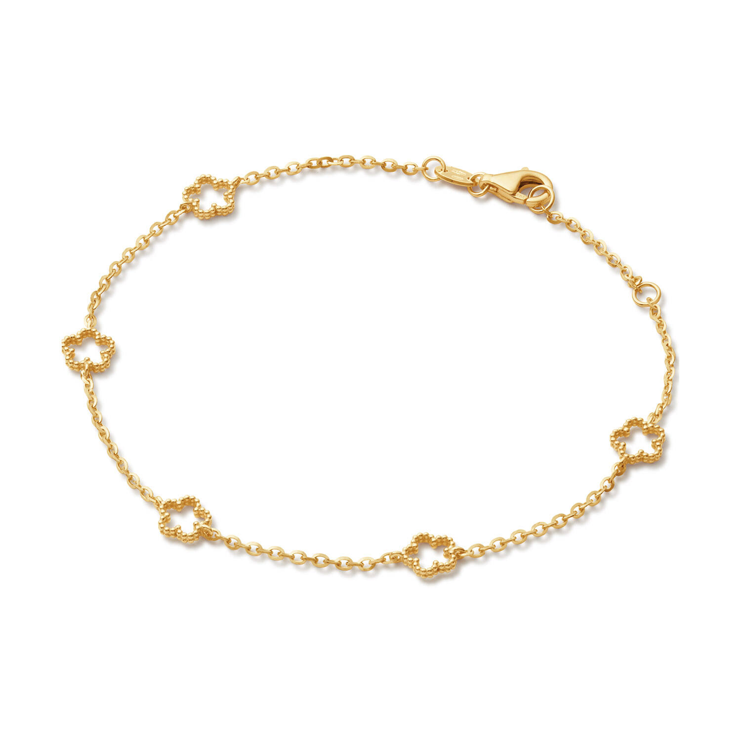  Schakelarmband - Anker - Bloem - 5mm - 19cm