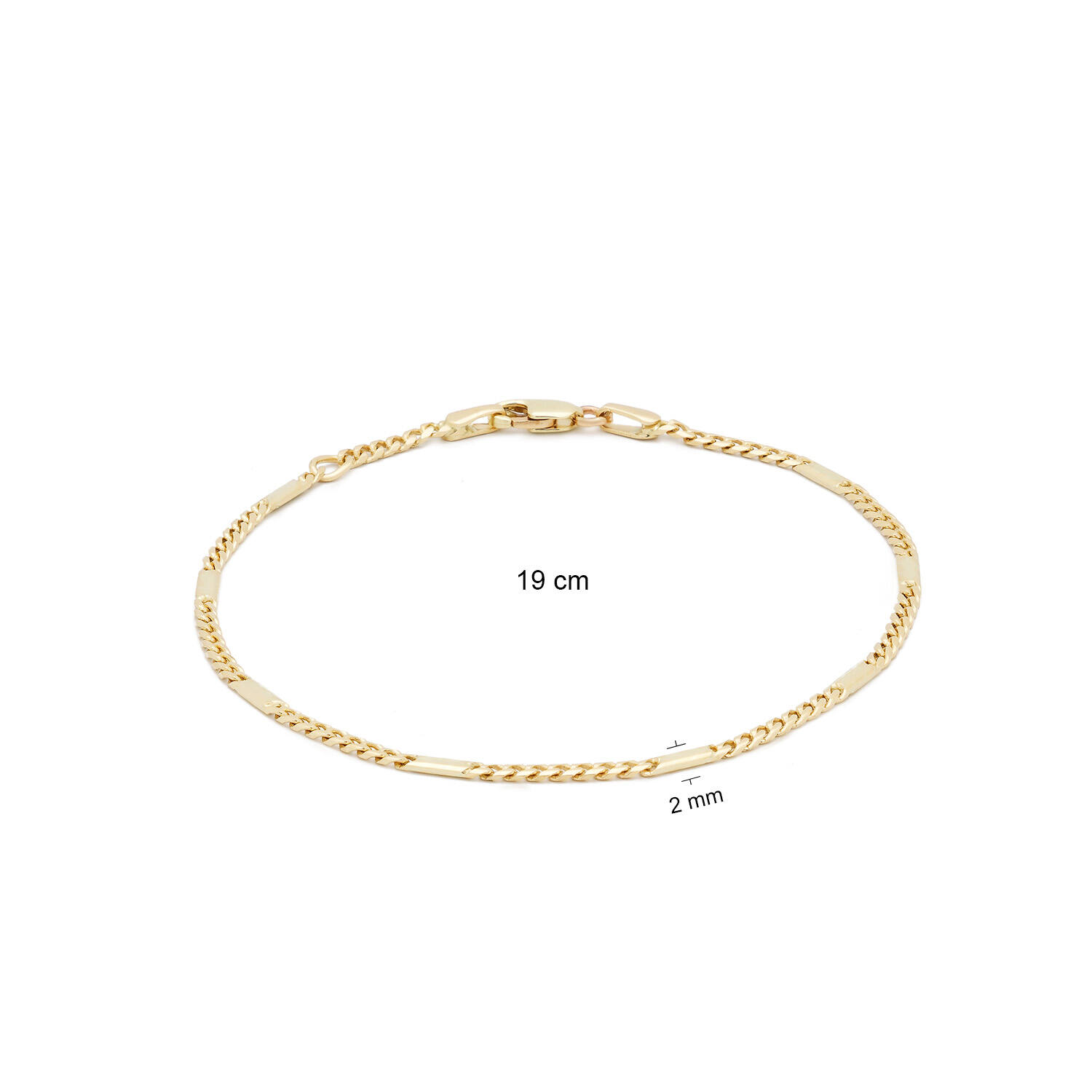  Link bracelets - Fantasy link - 19cm
