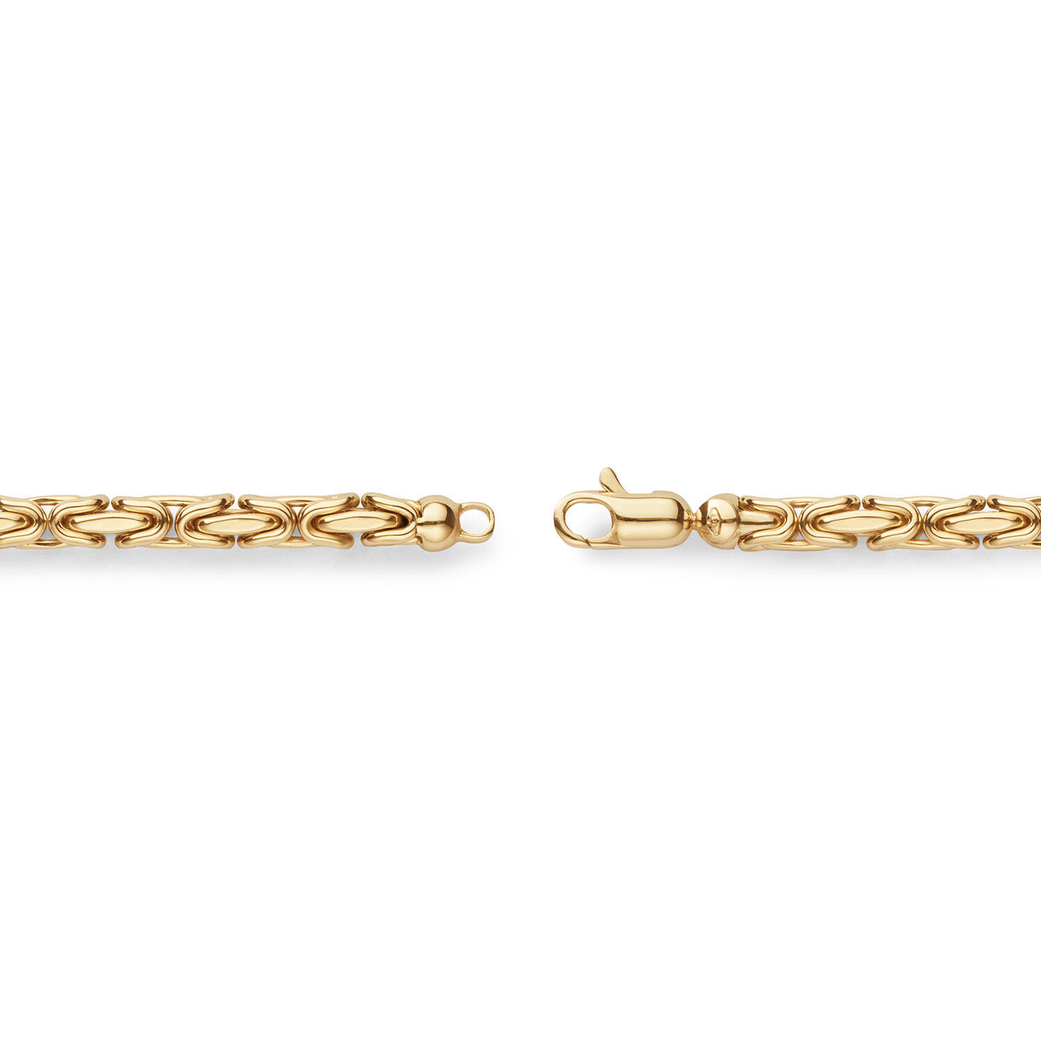  Bracelets à maillons - Elegant Strength - Chaine de roi - 4mm - 19cm