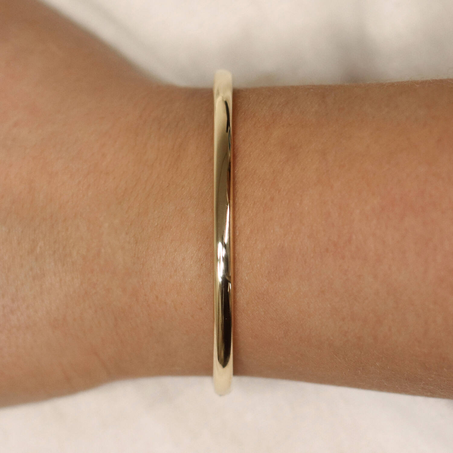  Armreifen - Golden Armour Bangles - Oval - 4mm - Ø 60mm