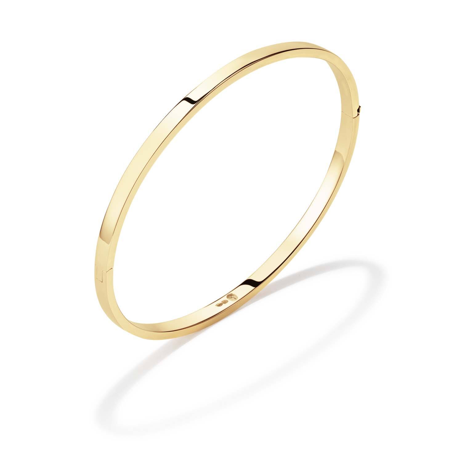  Bangle - Golden Armour Bangles - Scharnier - Vierkant - 3mm - Ø 60mm