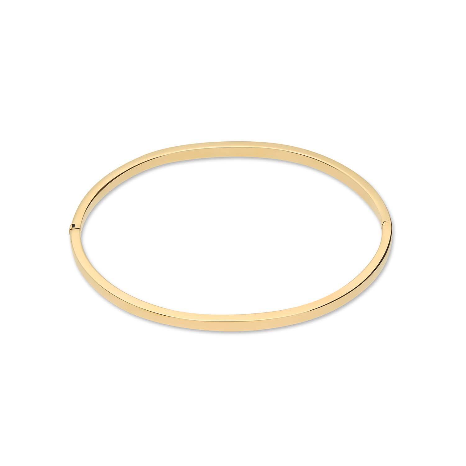  Bangle - Golden Armour Bangles - Scharnier - Vierkant - 3mm - Ø 60mm