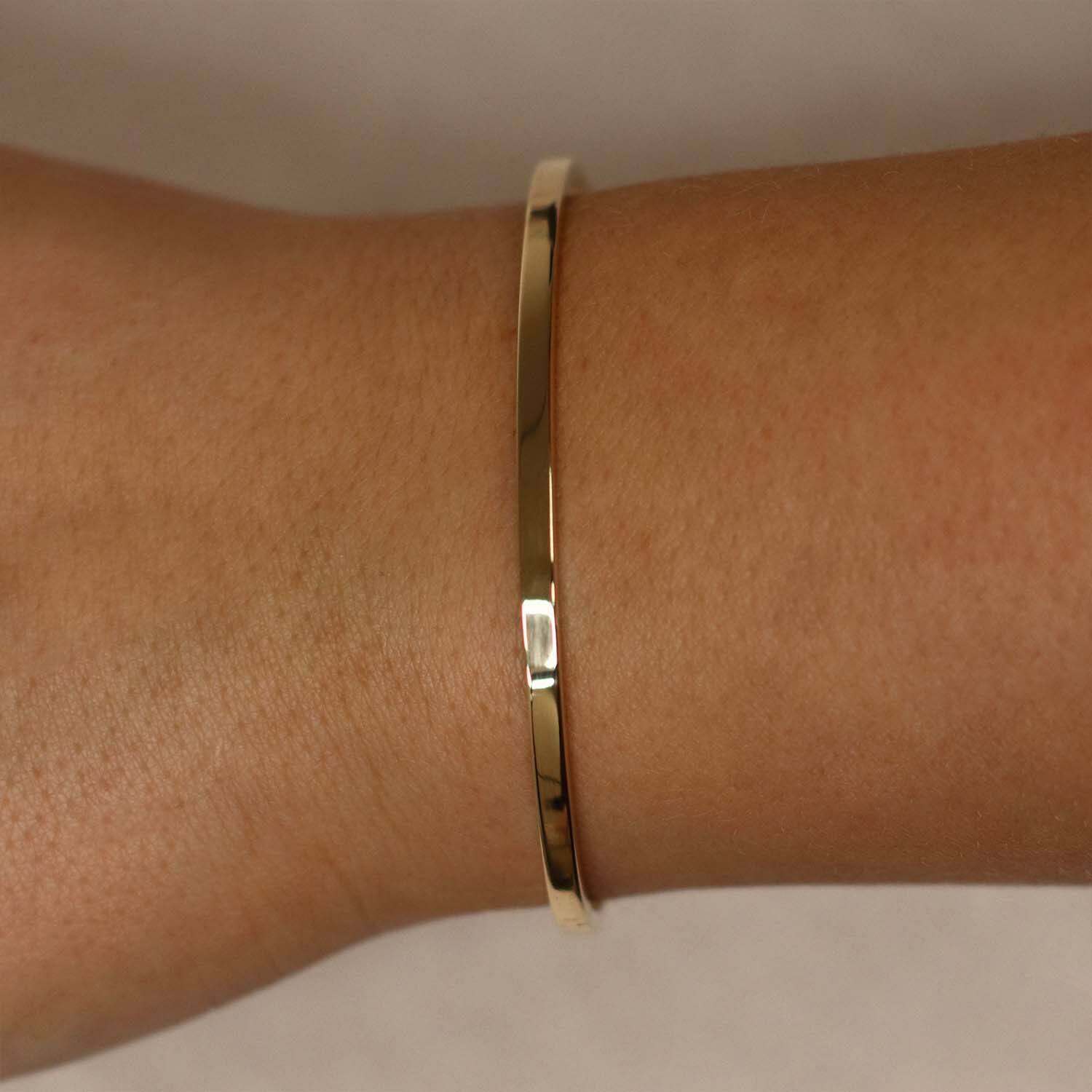  Bangle - Golden Armour Bangles - Scharnier - Vierkant - 3mm - Ø 60mm