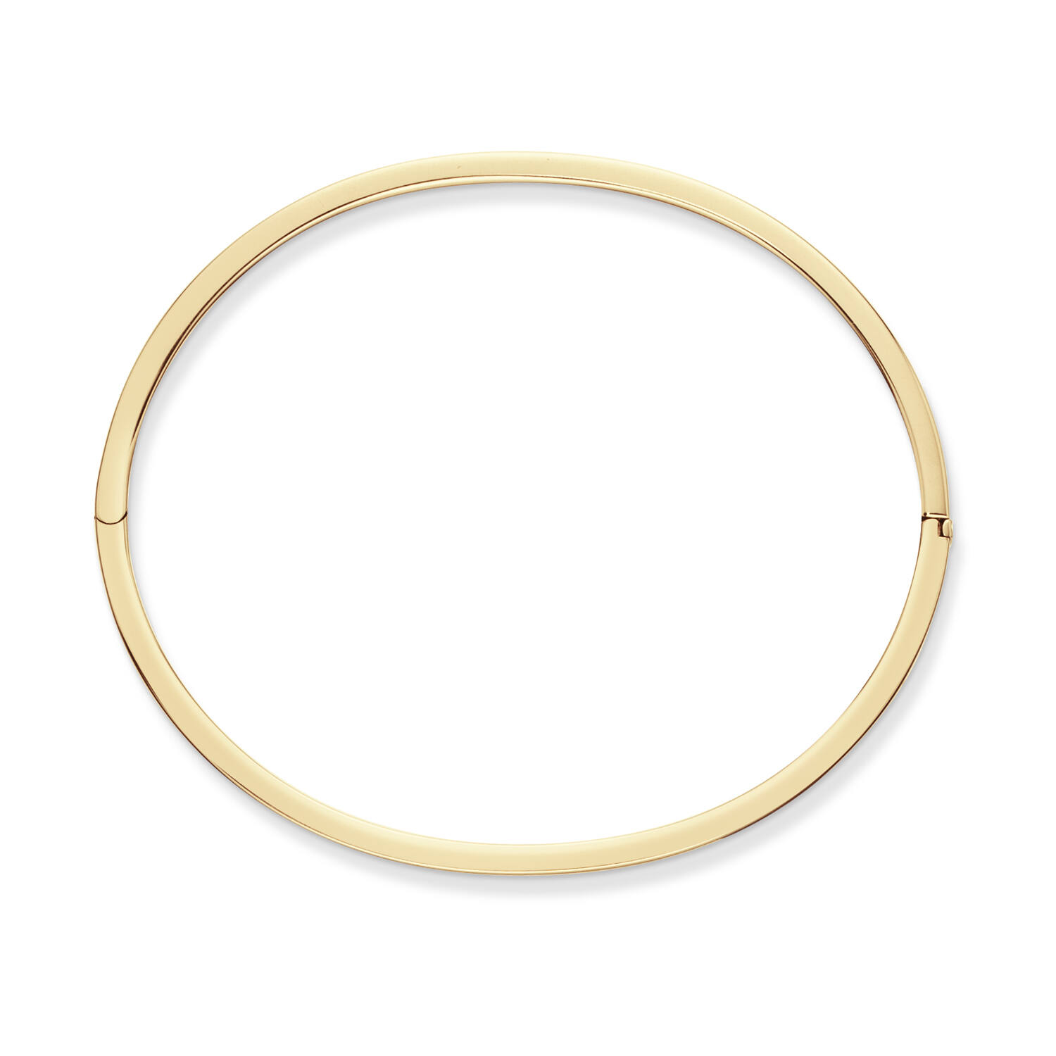  Bracelets - Golden Armour Bangles - Charnière - Carré - 5mm - Ø 60mm