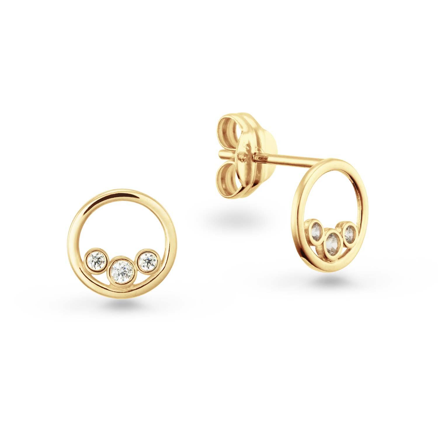  Boucles d'oreilles à puces Zircone - 
