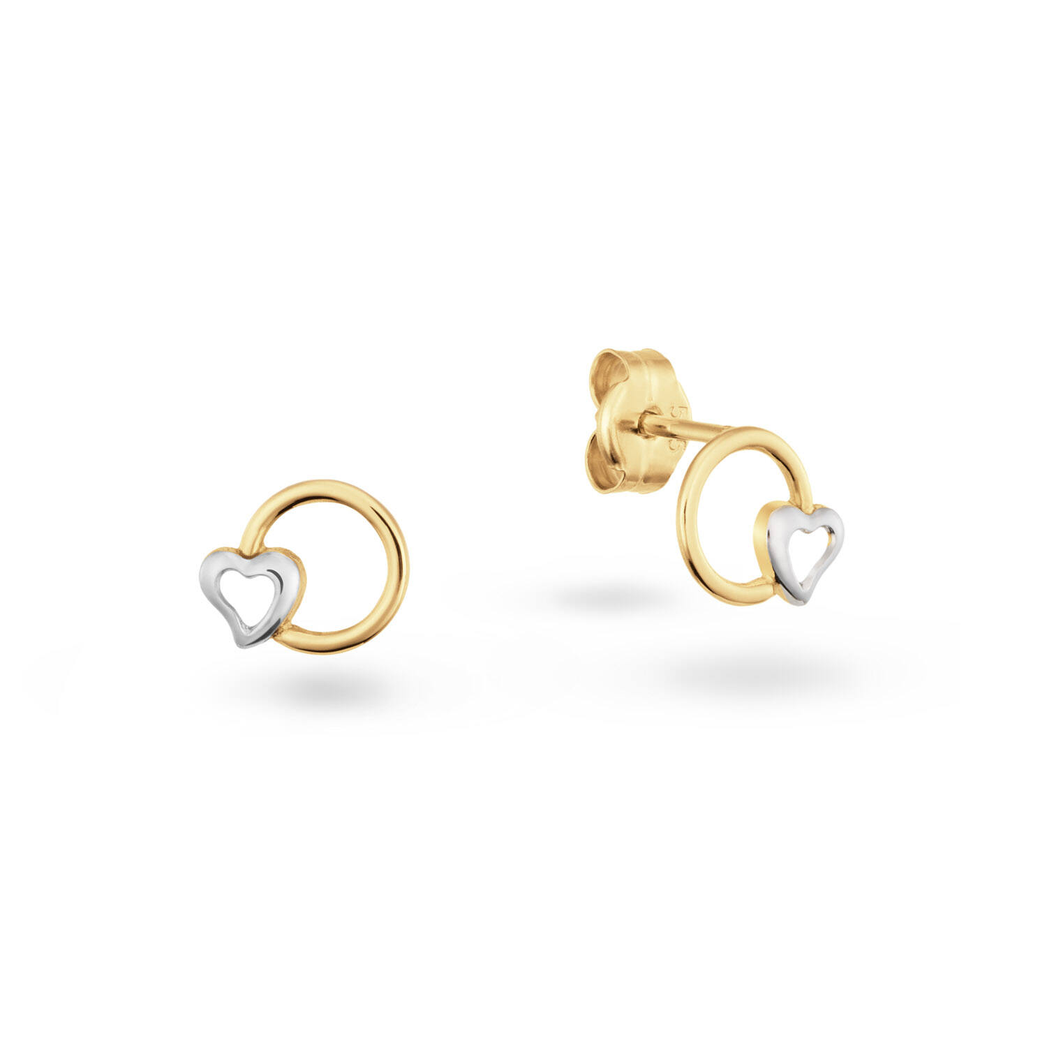  Boucles d'oreilles à puces - Cœur