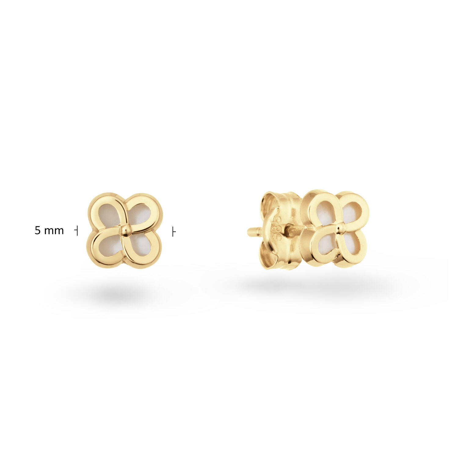  Ear studs - Flower - Ø 5mm