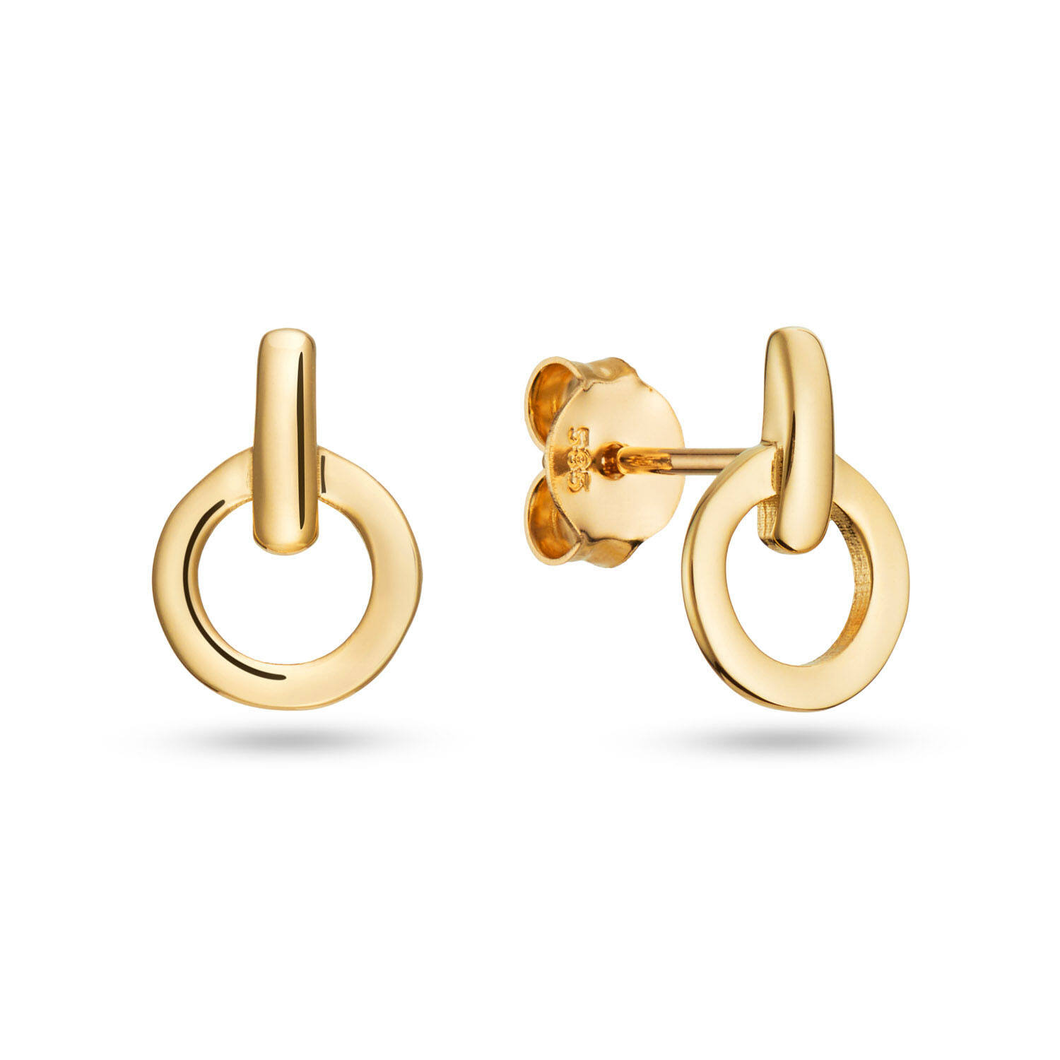  Boucles d'oreilles à puces - Rond