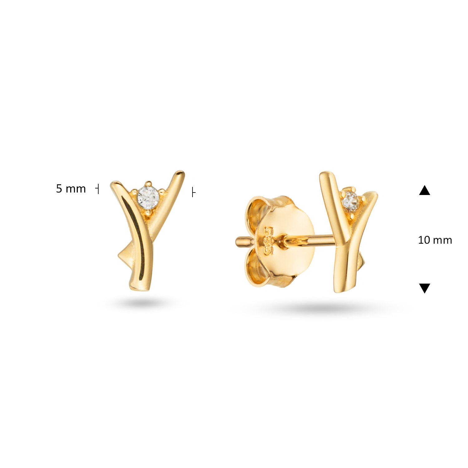  Ohrstecker - Fantasie Zirkonia - 