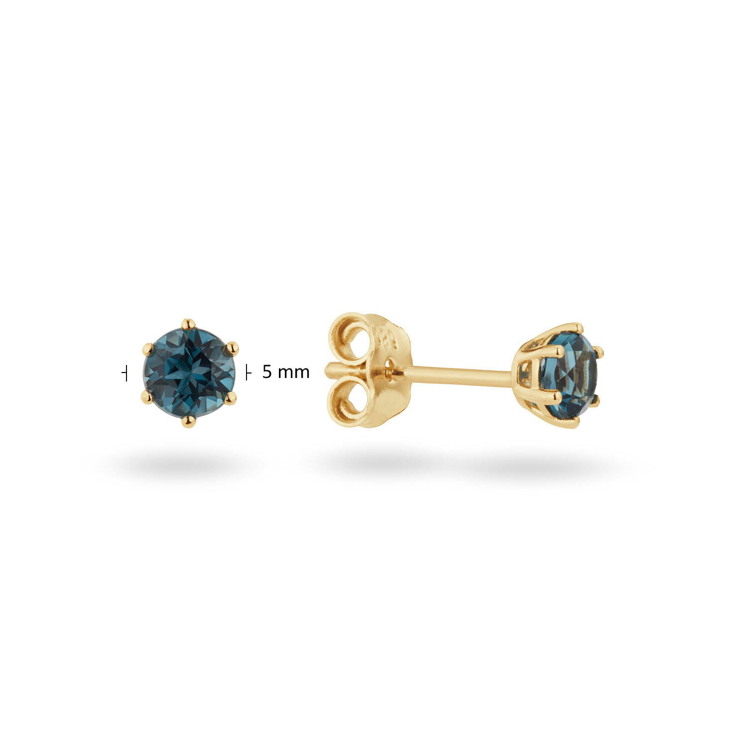  Boucles d'oreilles à puces Topaze - 