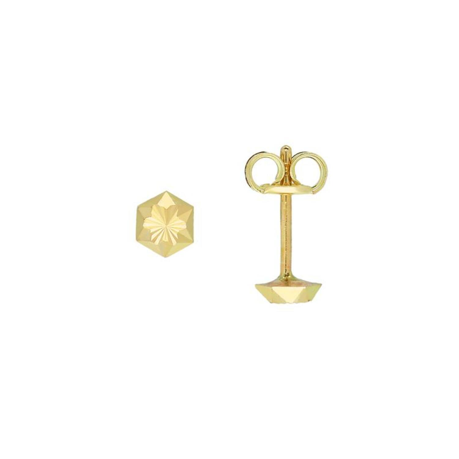  Boucles d'oreilles à puces - Rond - Ø 4mm