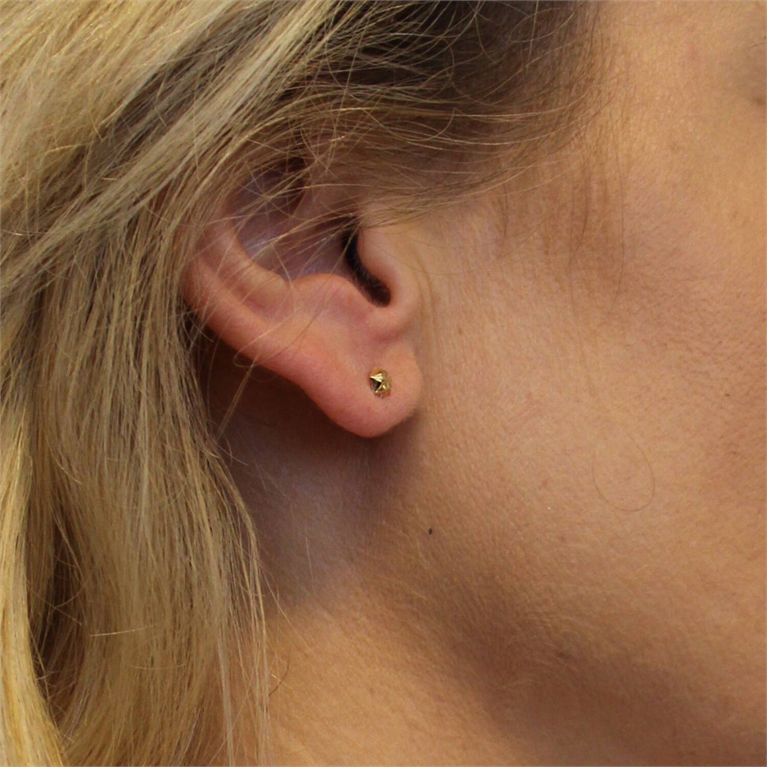  Boucles d'oreilles à puces - Rond - Ø 4mm