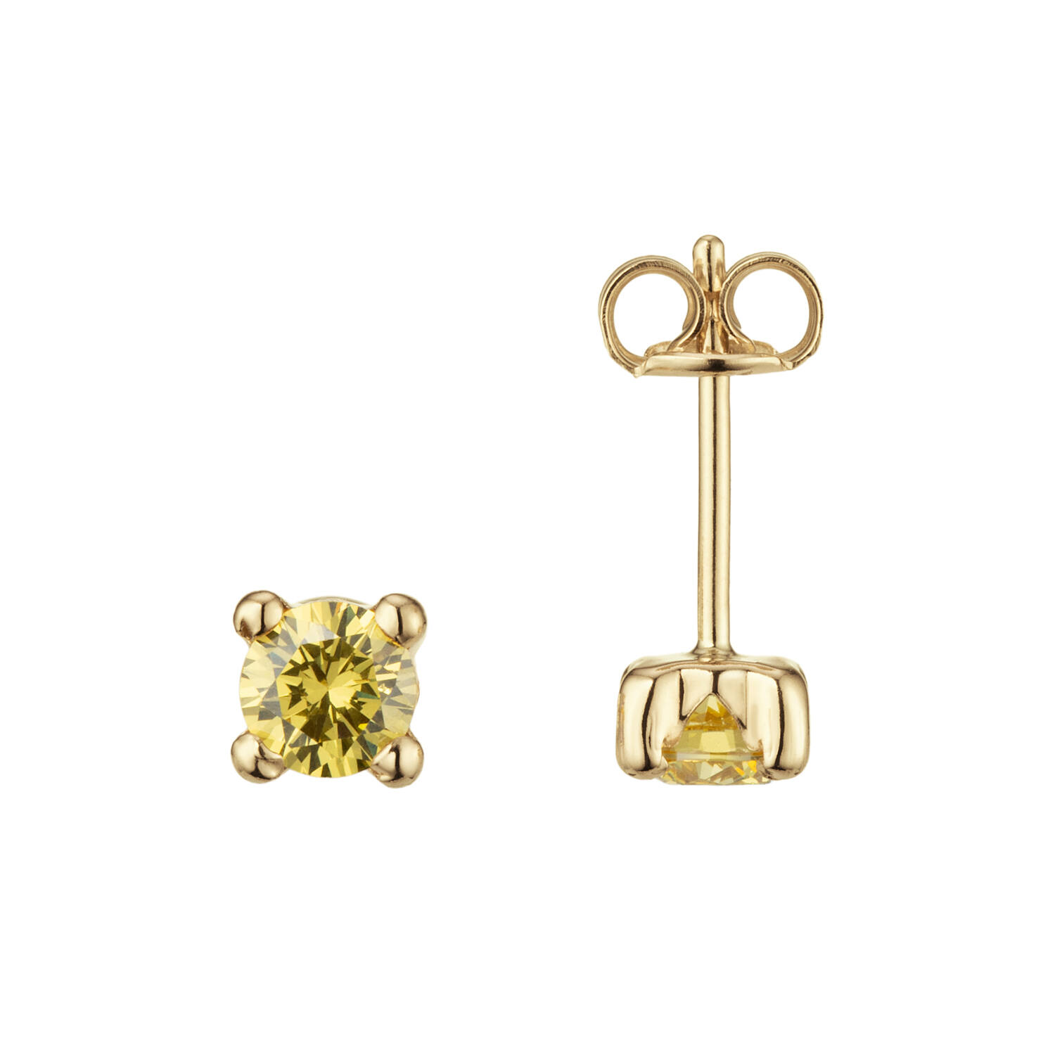  Ear studs Citrine - 