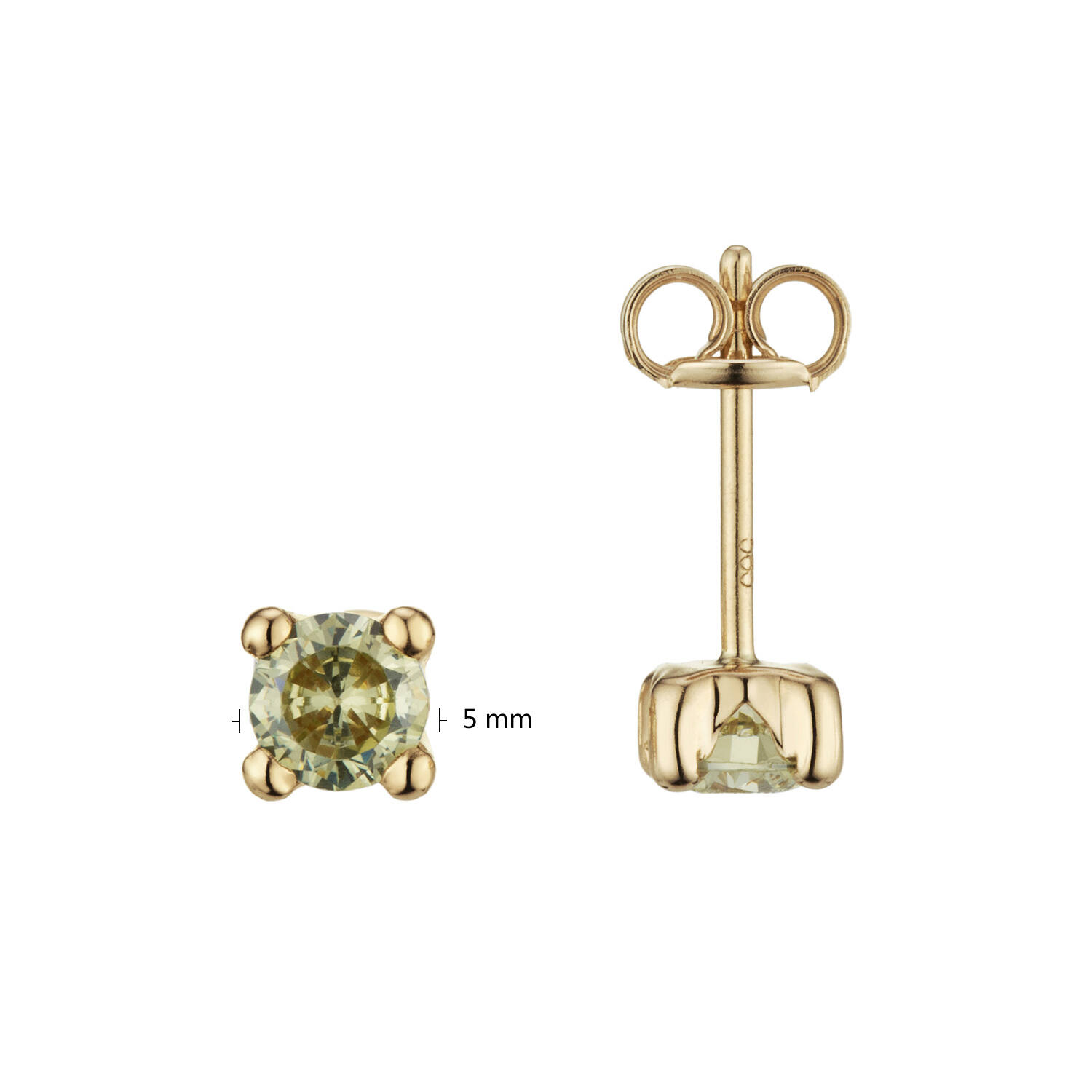 Ear studs Peridot - 